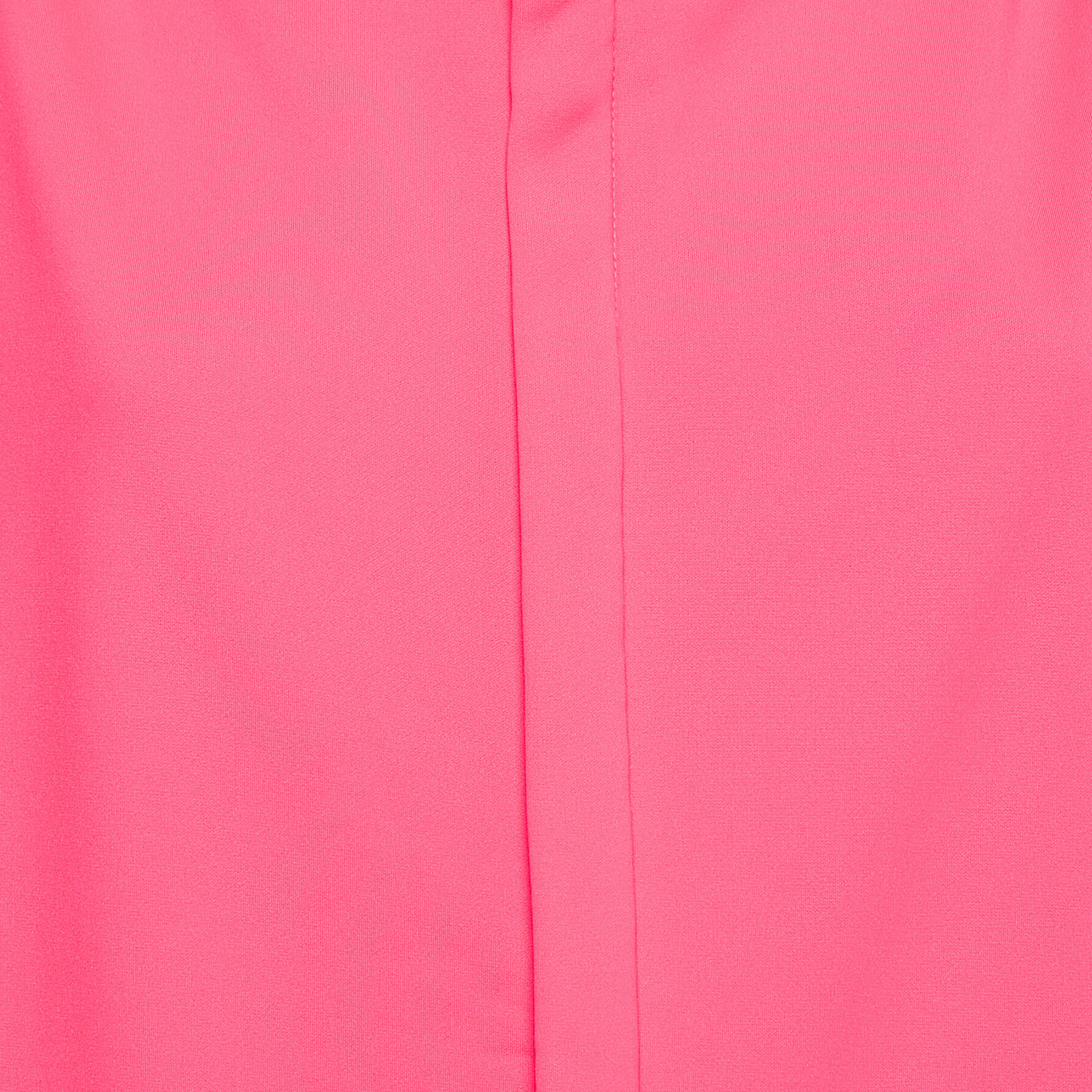 Comme Des Garcons Pink Jersey Zip-Up Hooded Jacket M