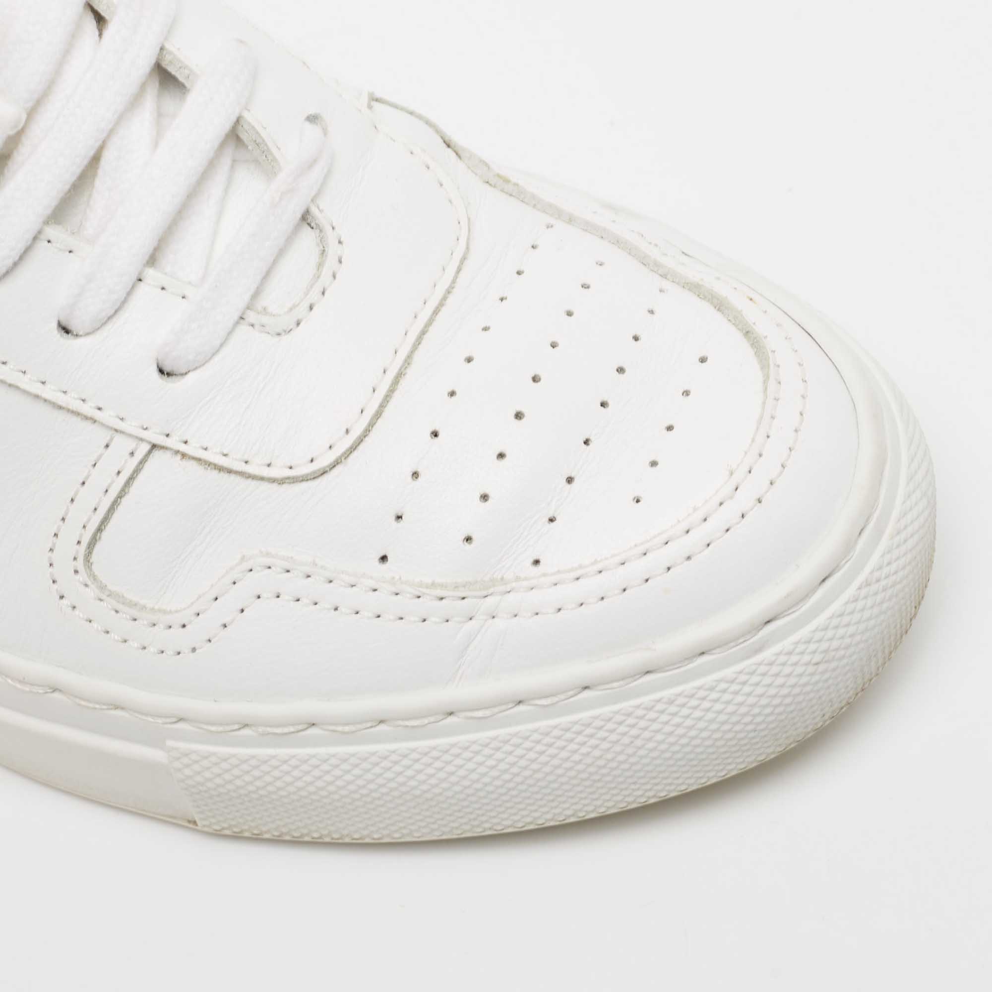 Common Projects White Leather BBall Sneakers Size 35