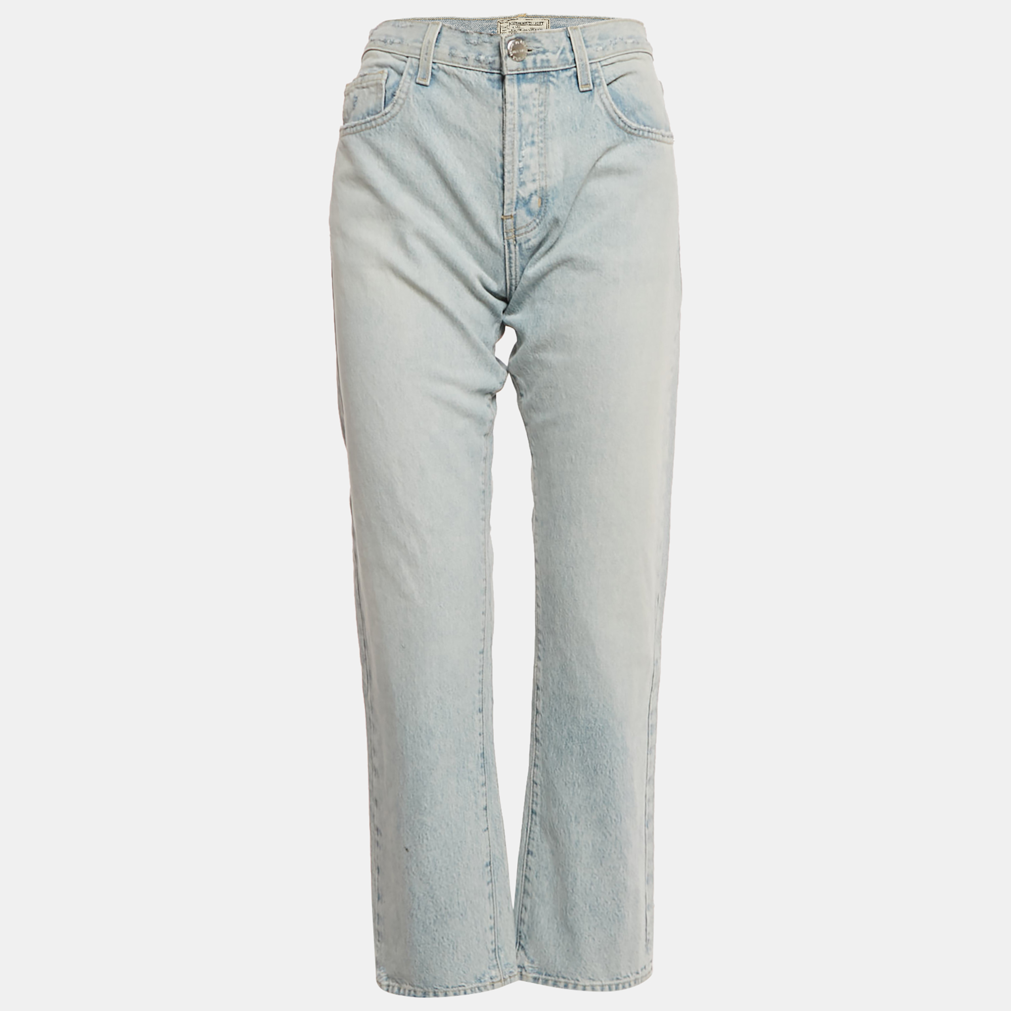 Current/Elliott Light Blue Denim Straight Fit Alta Destroy Jeans M Waist 28"
Current/Elliott Light Blue Denim Straight Fit Alta Destroy Jeans M Waist 28"