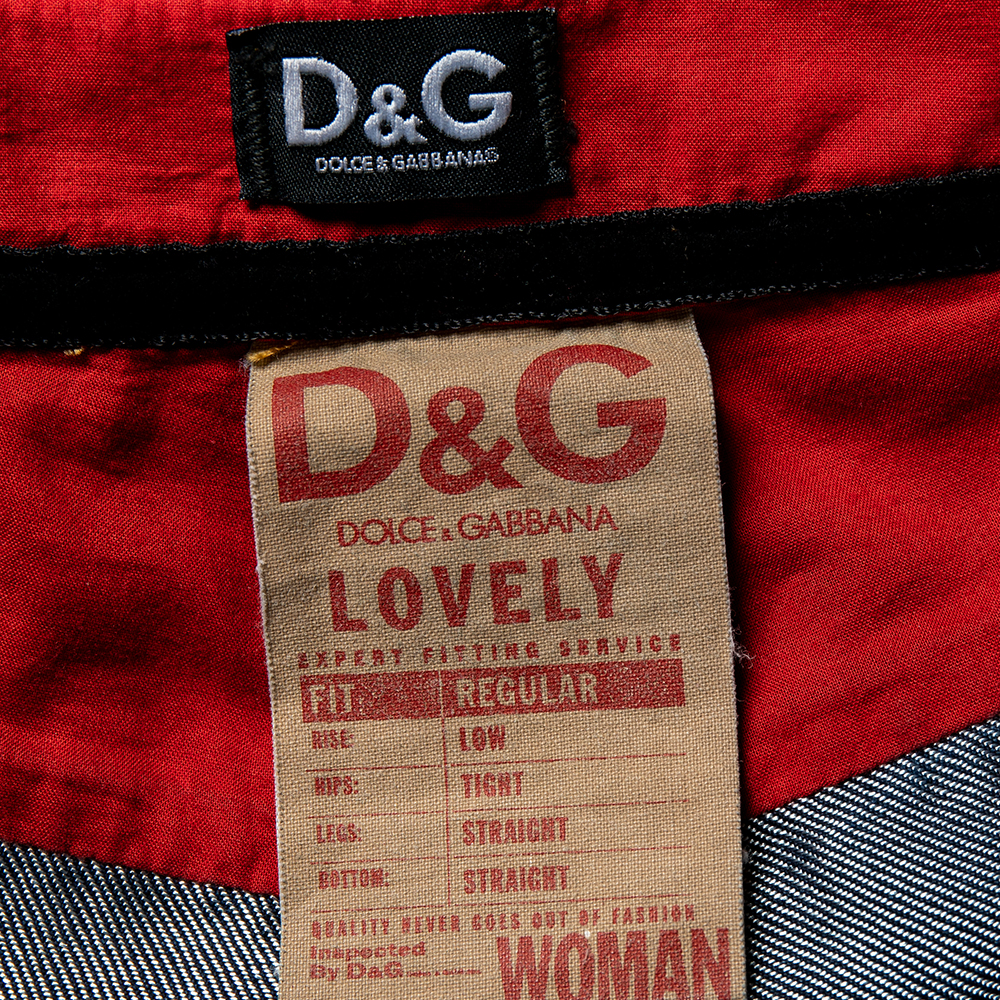 D&G Dark Blue Denim Regular Fit Lovely Jeans M