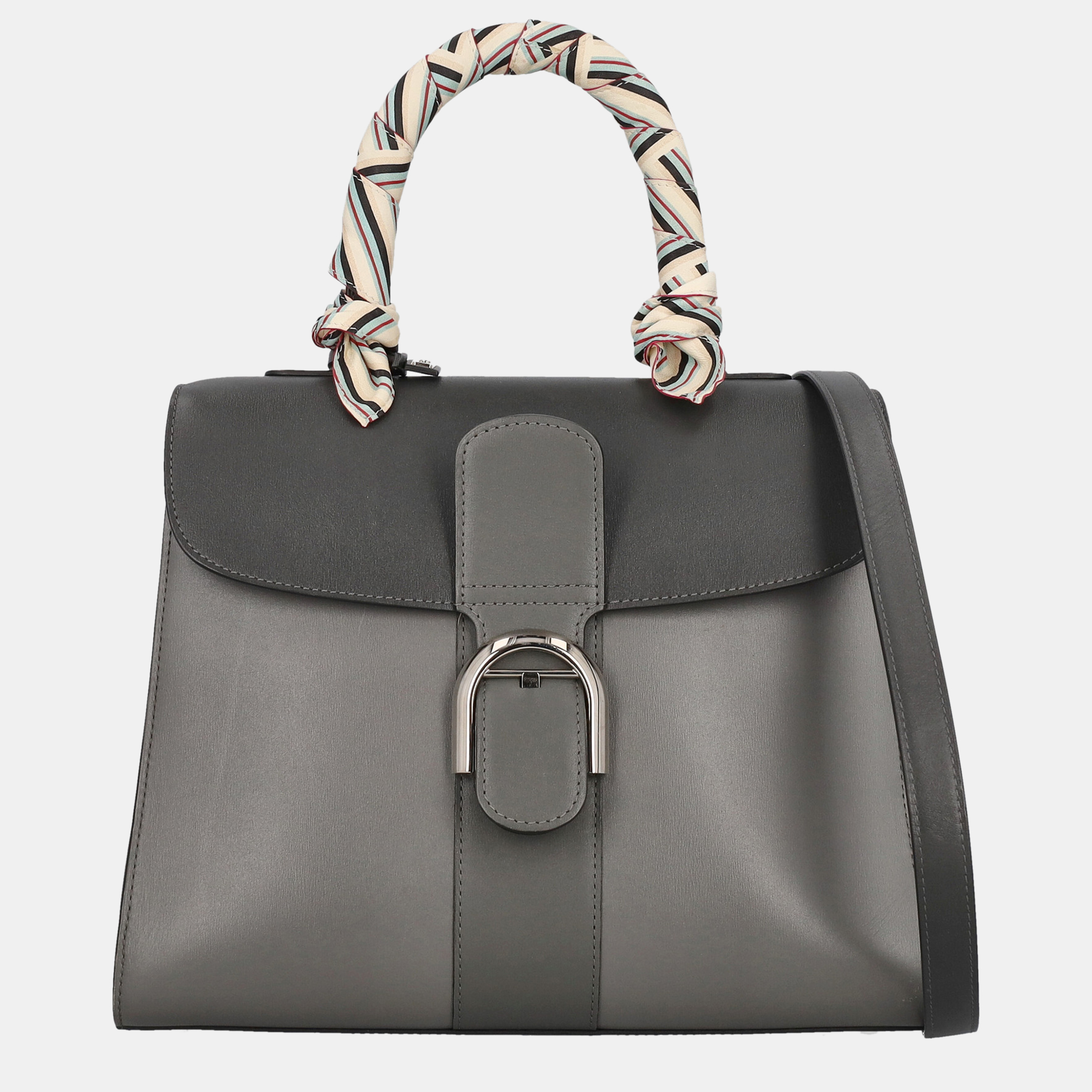 Delvaux Brillant -  Women's Leather Handbag - Grey - One Size