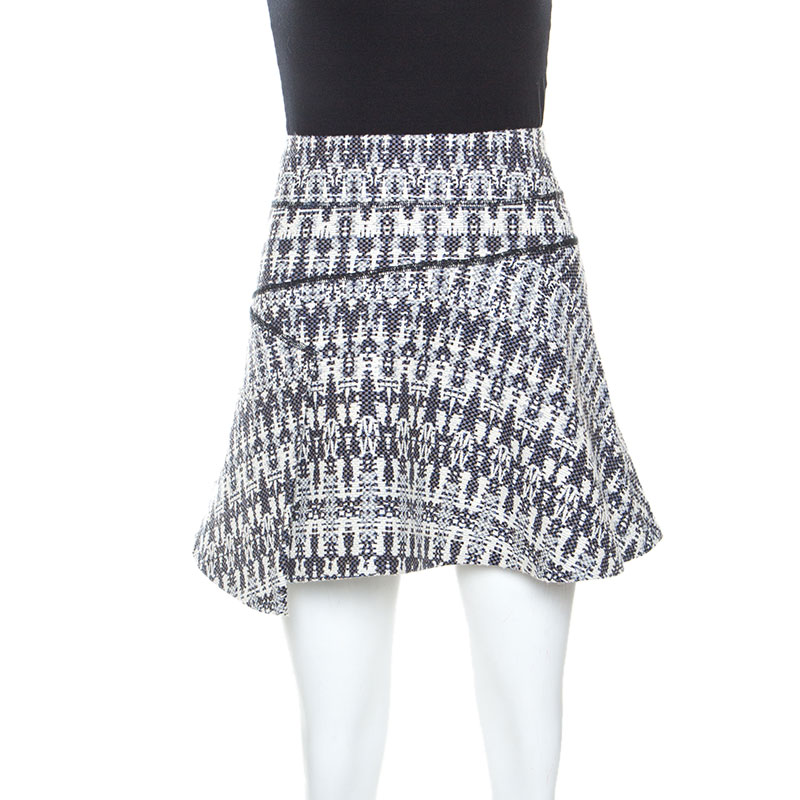 Image of Derek Lam  Crosby Multicolor Knit Mini Skirt M