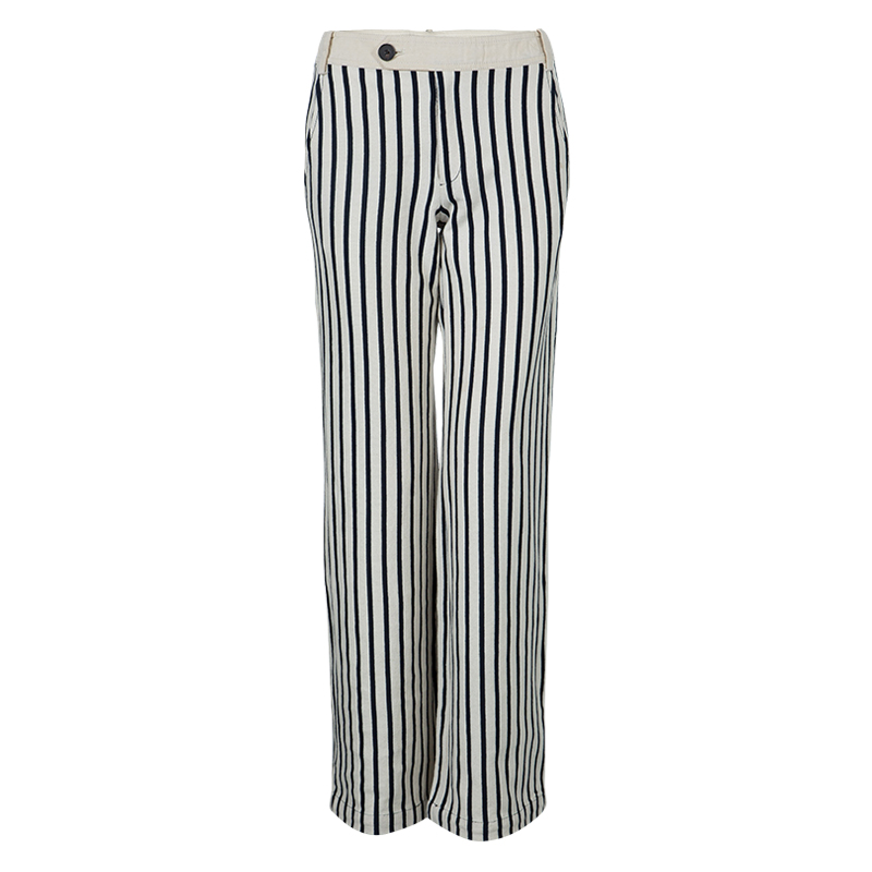 Image of Crosby Derek Lam Striped Cotton Trousers S