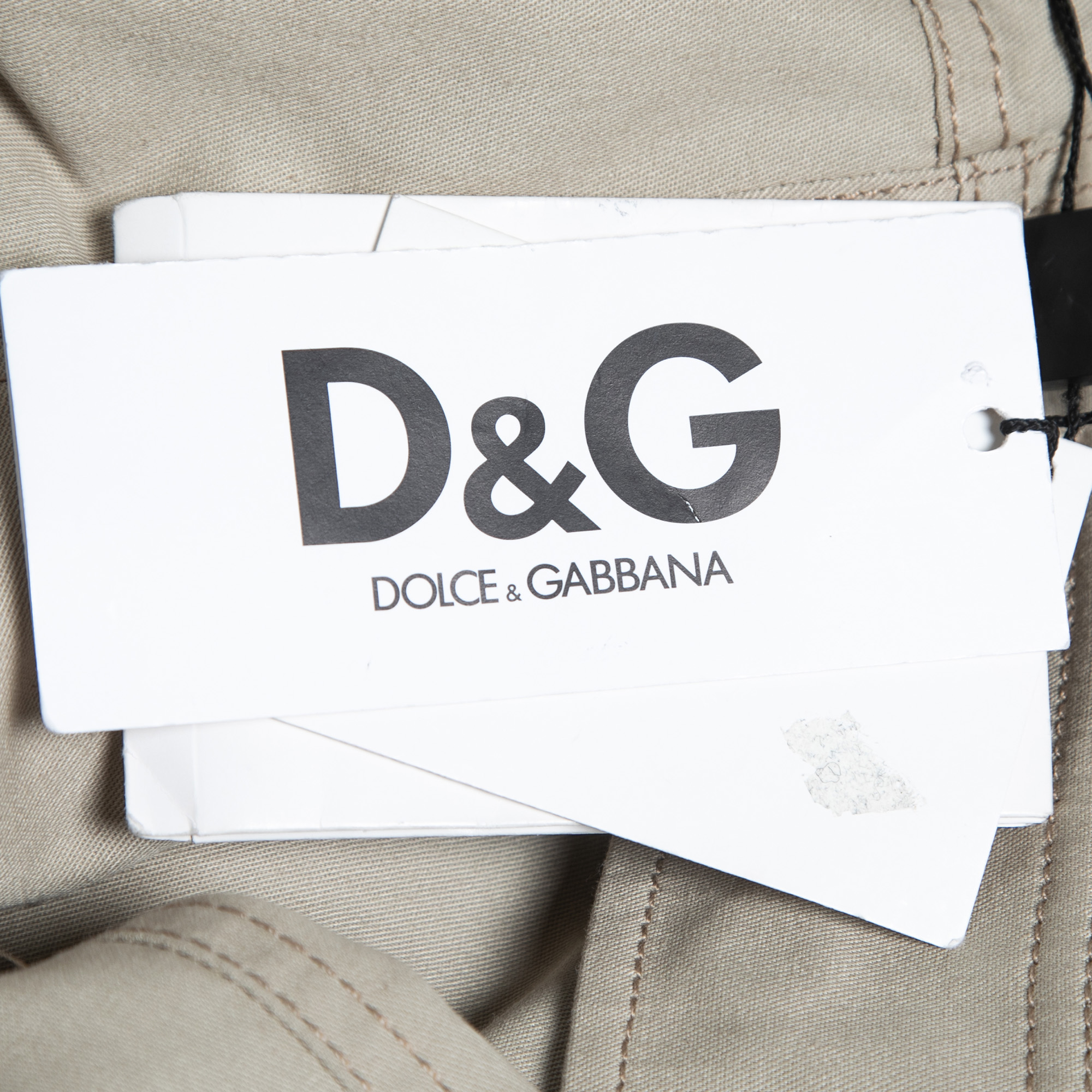 D&G Beige Cotton Capri Pants M