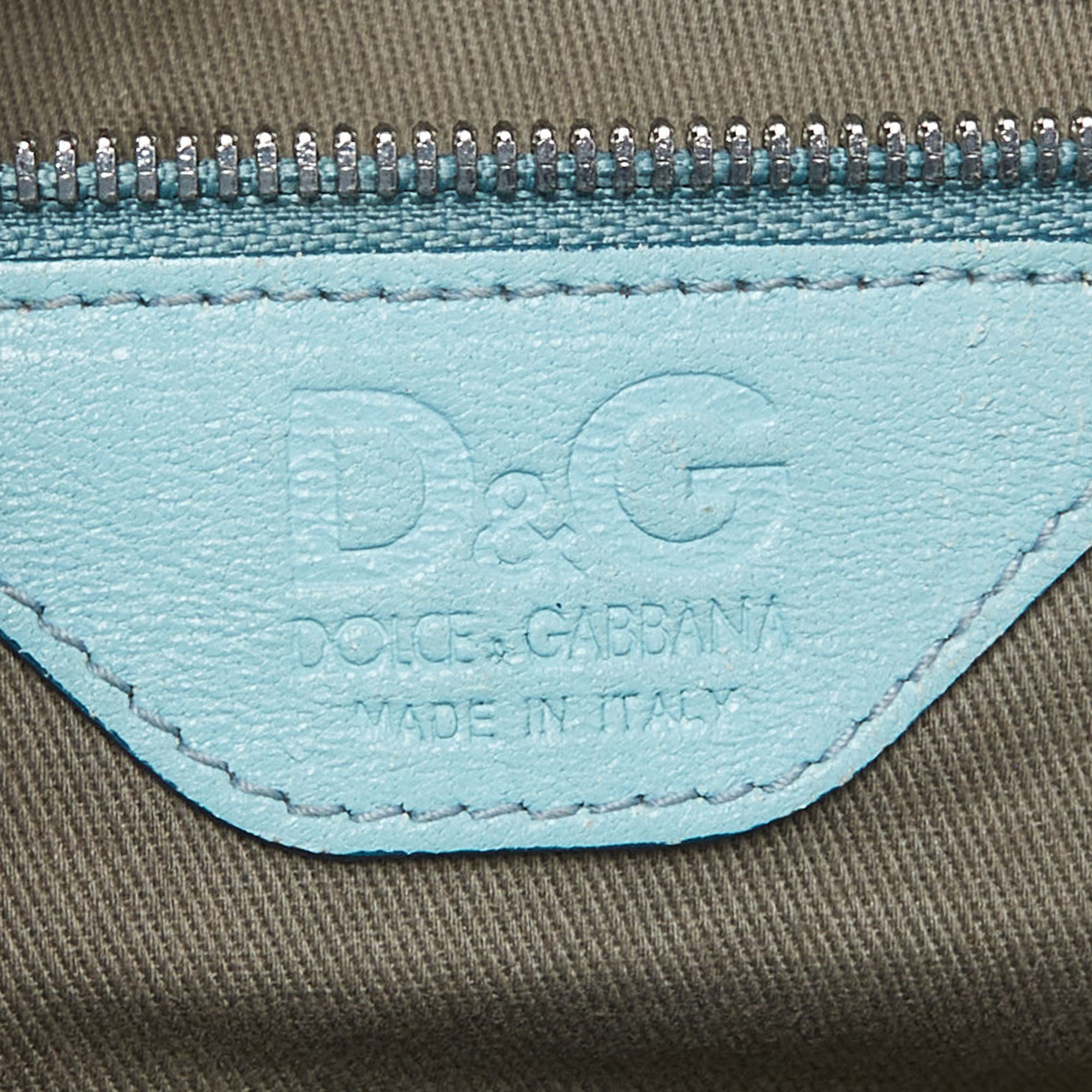 D&G Tri Color Leather Lily Twist Laptop Bag