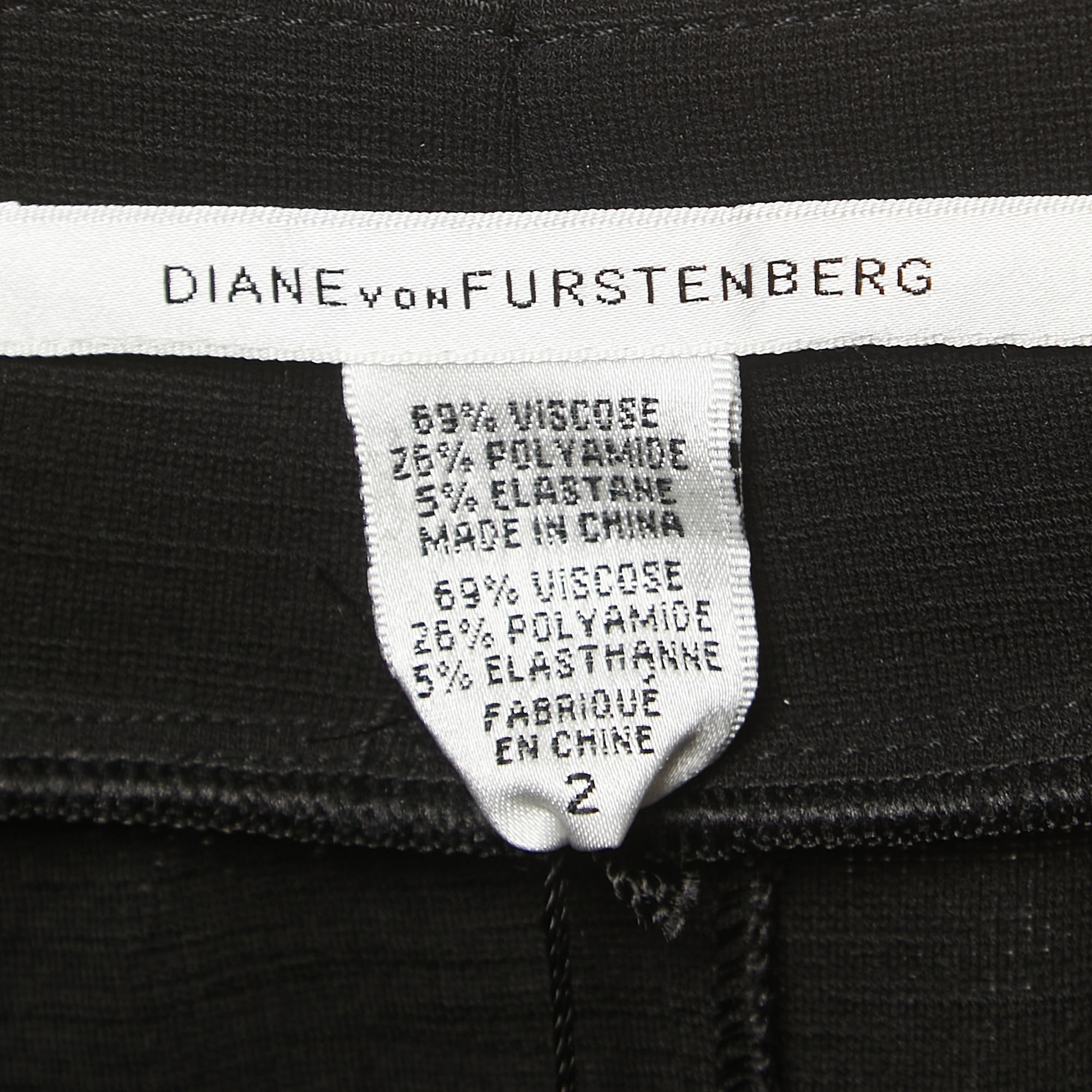 Diane Von Furstenberg Black Knit Off Shoulder Mini Dress S