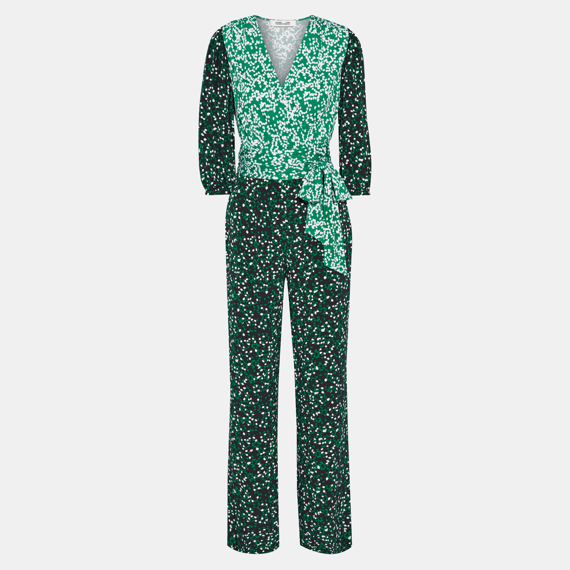 

Diane Von Furstenberg Silk Jumpsuits 16, Green
