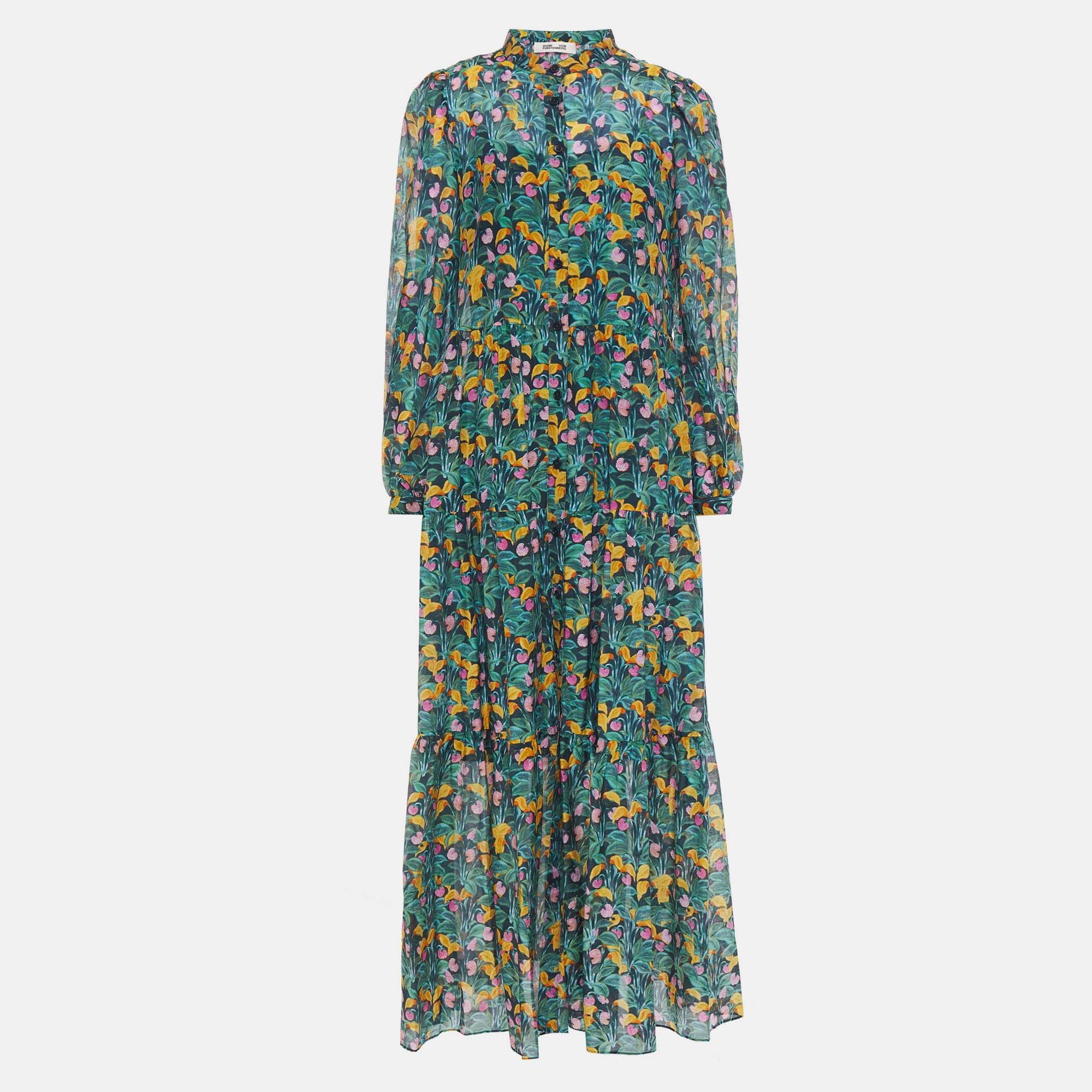 Diane von furstenberg polyester midi dress xxs