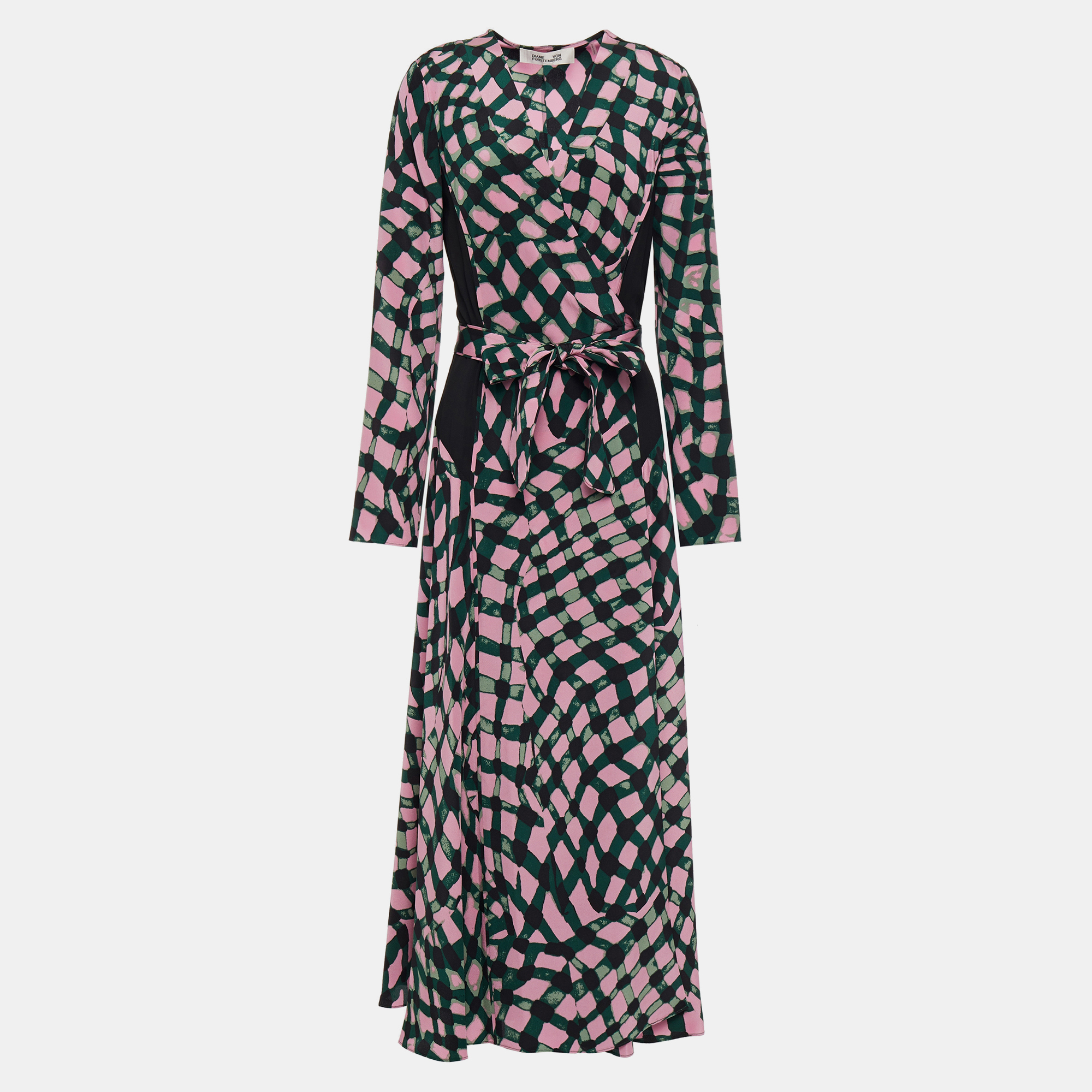 Diane von furstenberg silk midi dress xxs