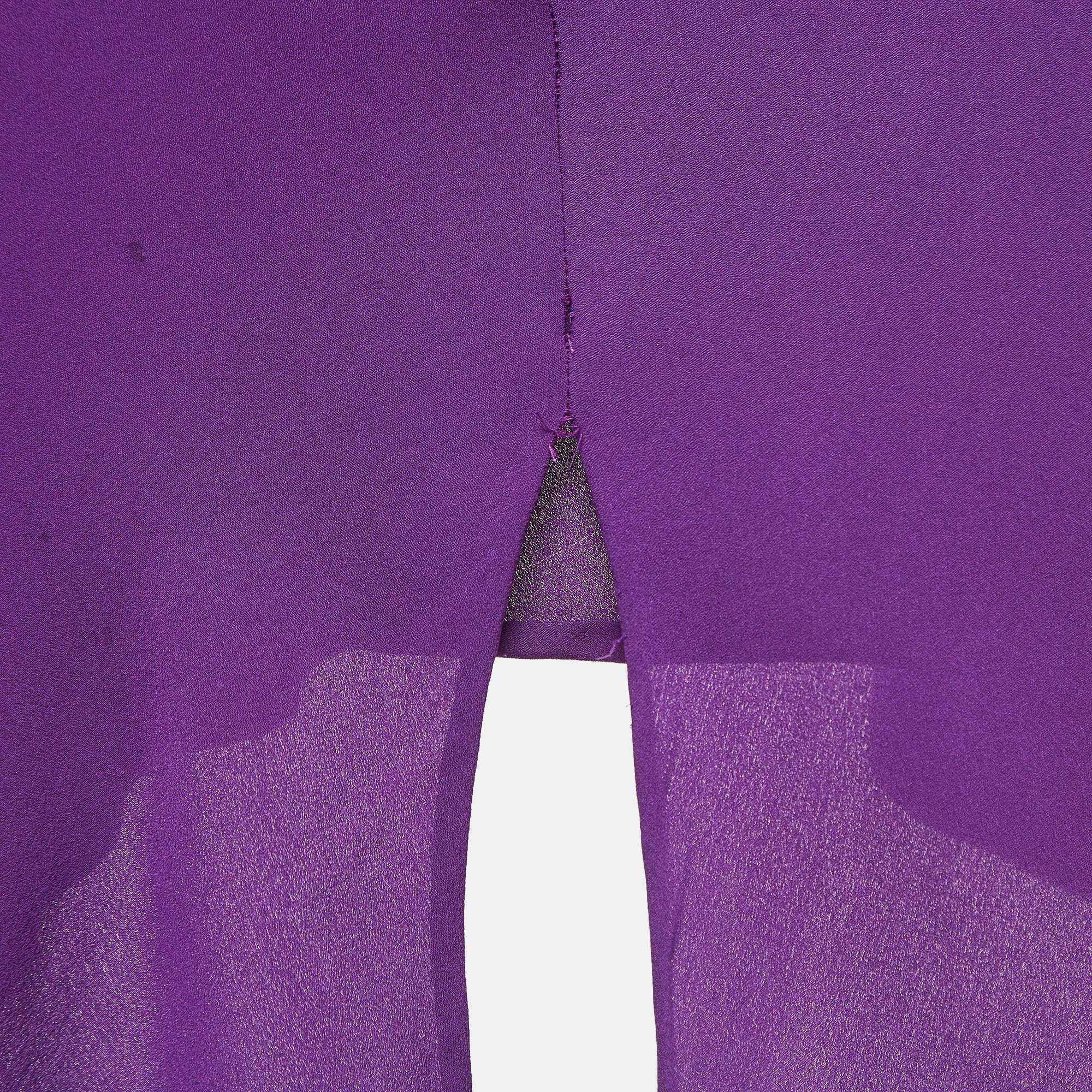 Diane Von Furstenberg Purple Midi Skirt M