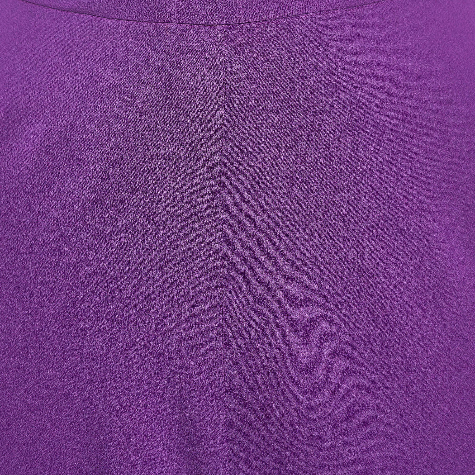 Diane Von Furstenberg Purple Midi Skirt M