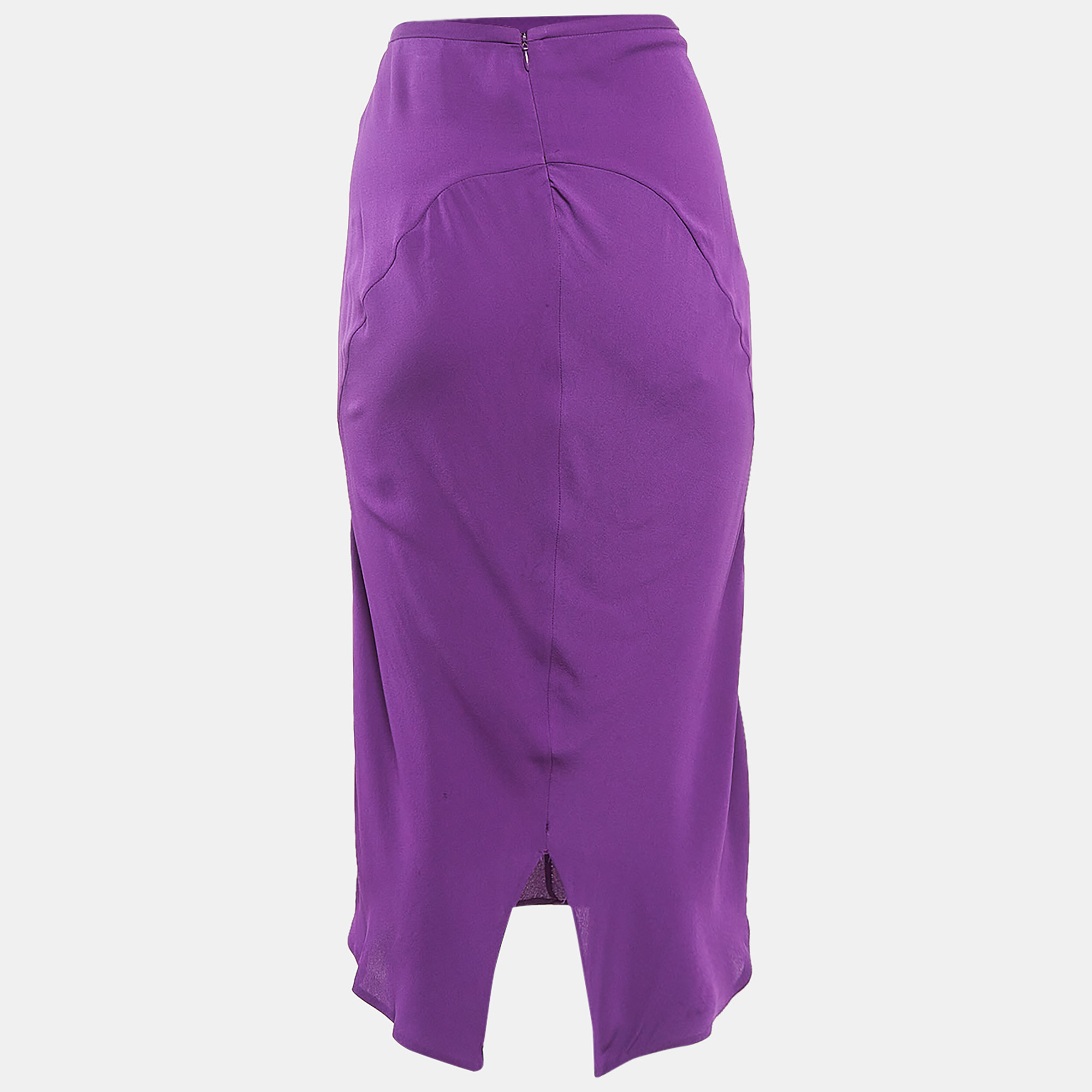 Diane Von Furstenberg Purple Midi Skirt M