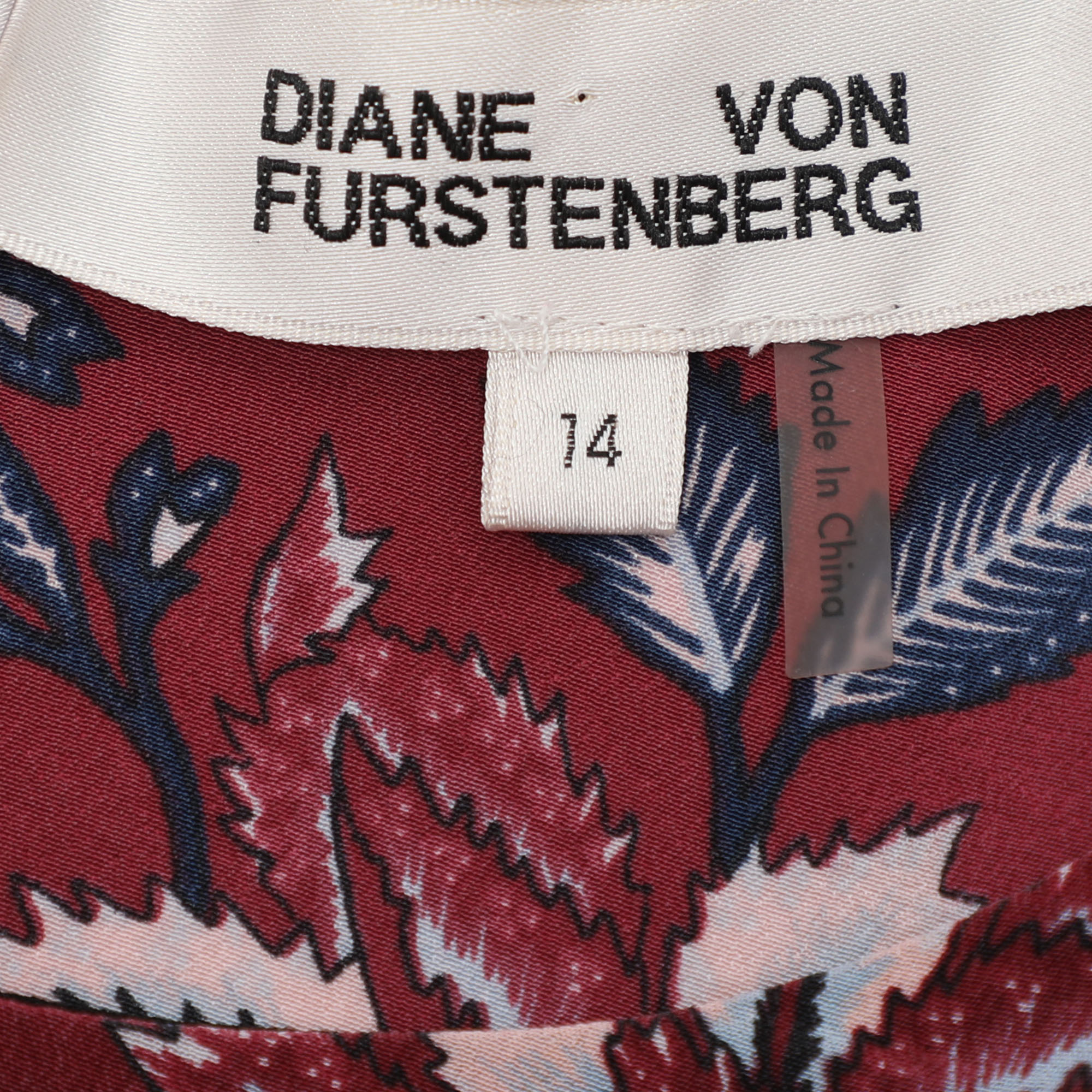 Diane Von Furstenberg Multicolor Silk Blouse XL