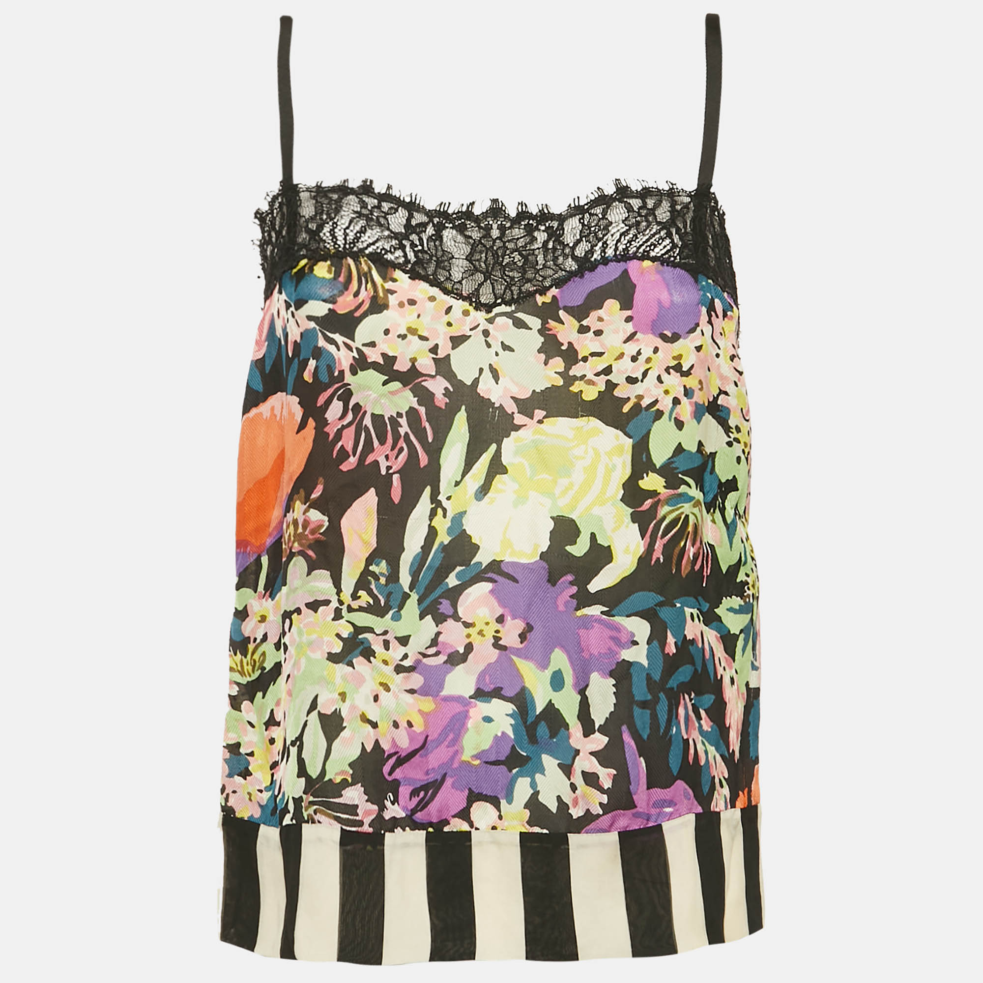 Diane von Furstenberg Multicolor Floral Print Silk Parisse Cami Top S
Diane von Furstenberg Multicolor Floral Print Silk Parisse Cami Top S