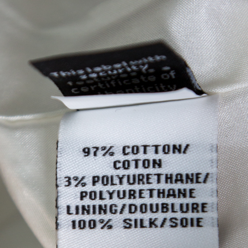 Diane Von Furstenberg Monochrome Printed Cotton Clyde Mini Skirt S