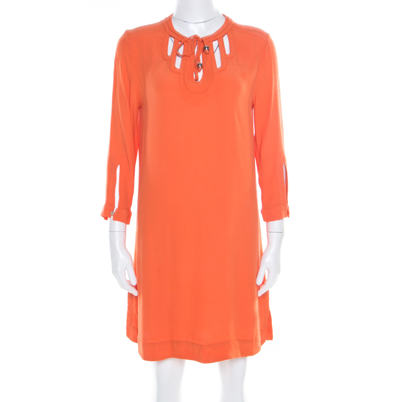 

Diane Von Furstenberg Orange Long Sleeve Kea Dress