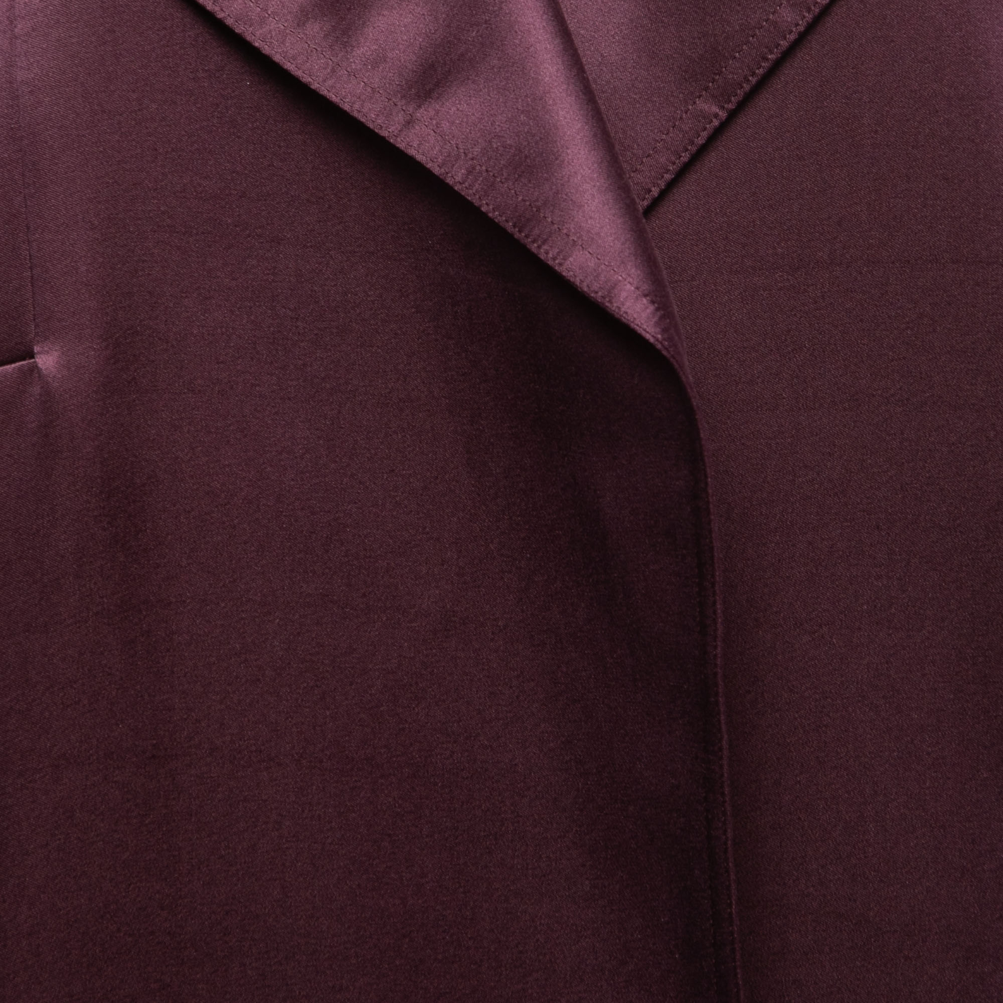 Diane Von Furstenberg Purple Satin Silk Open Front Blazer M