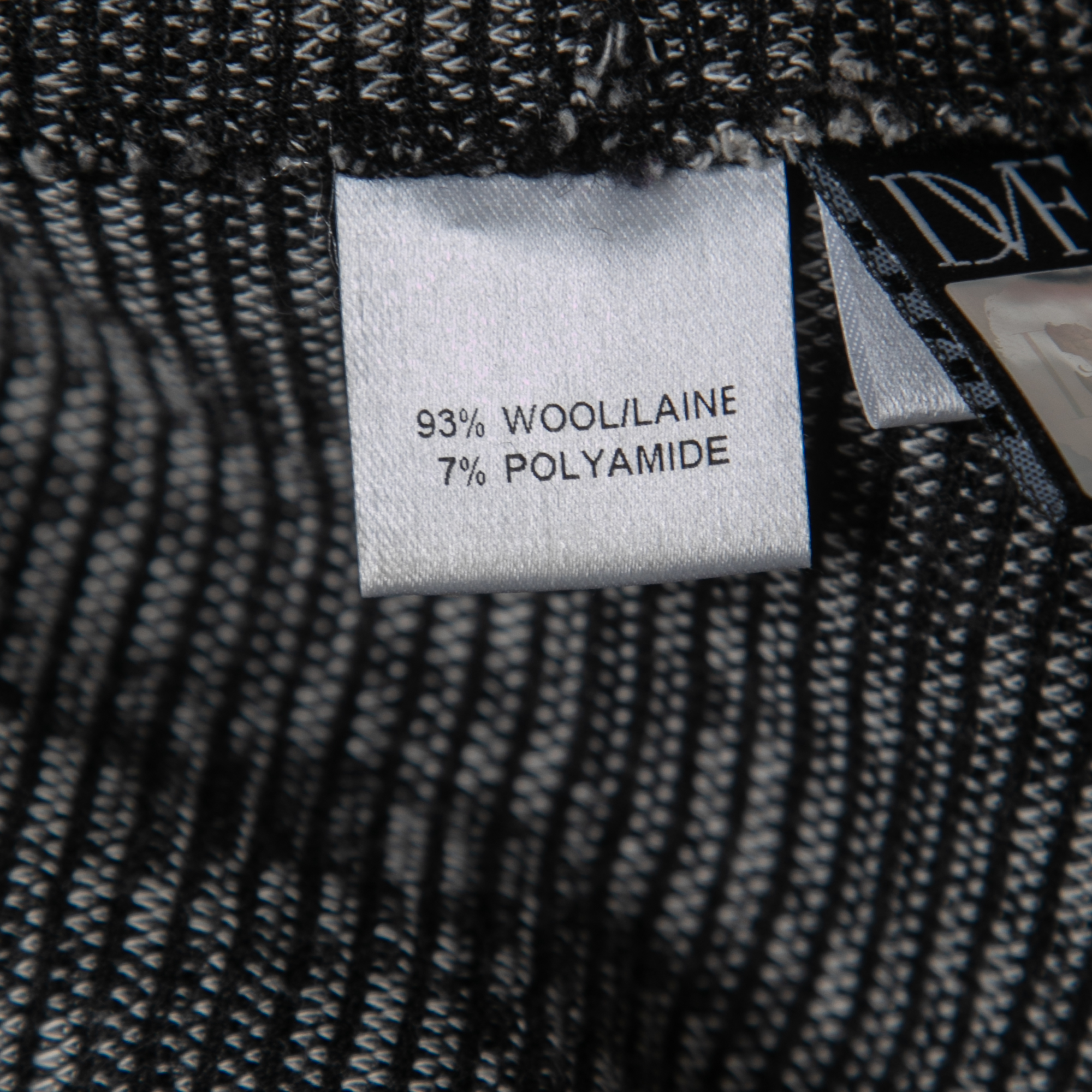 Diane Von Furstenberg Black Wool Jacquard Kawa Mini Skirt S