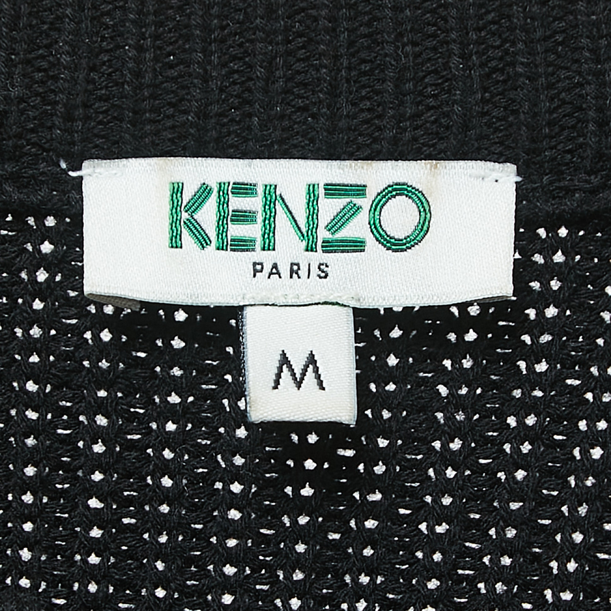 Diane Von Furstenberg Black Knit Logo Detail Sleeve Midi Dress M