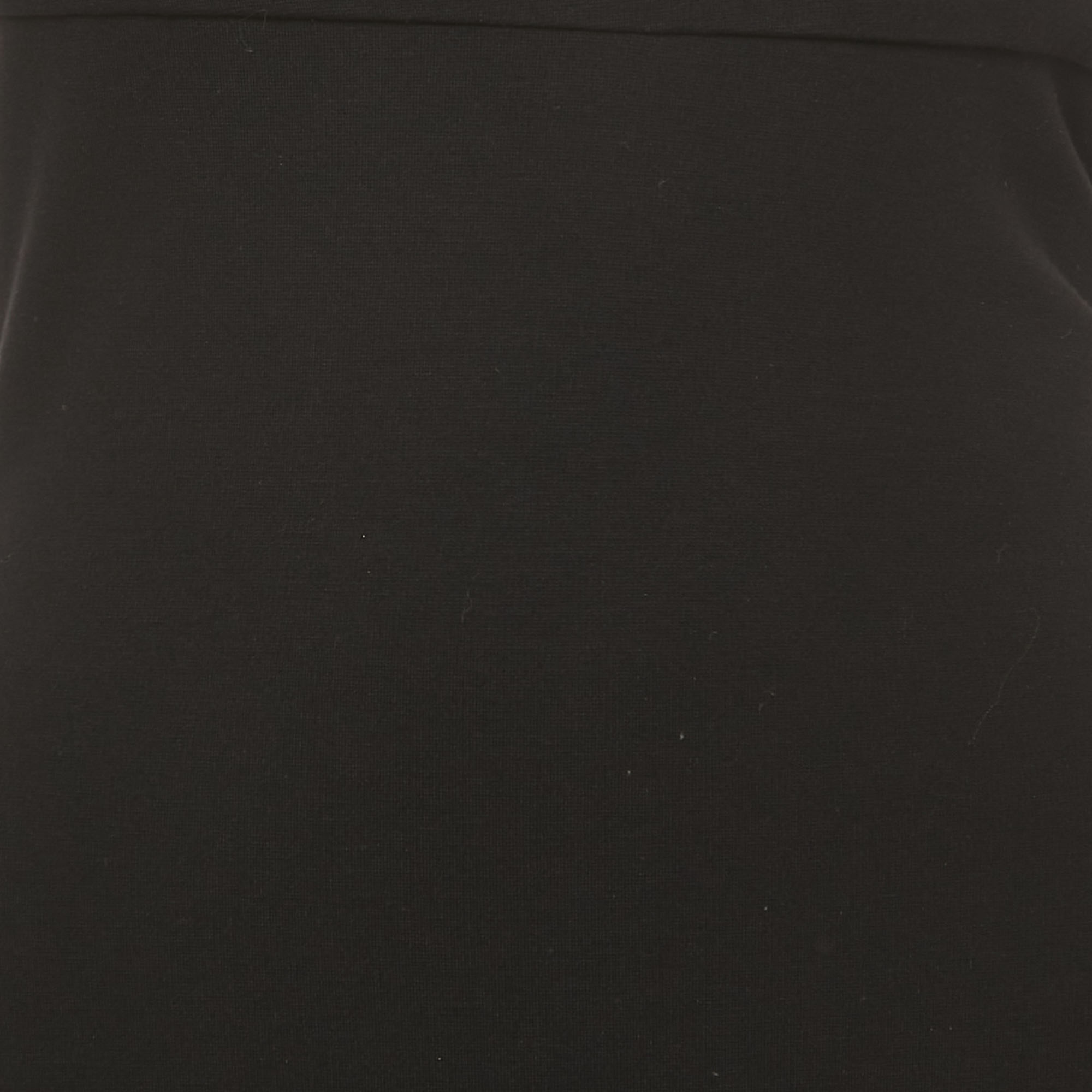 Diane Von Furstenberg Black Knit One Shoulder Mini Dress S