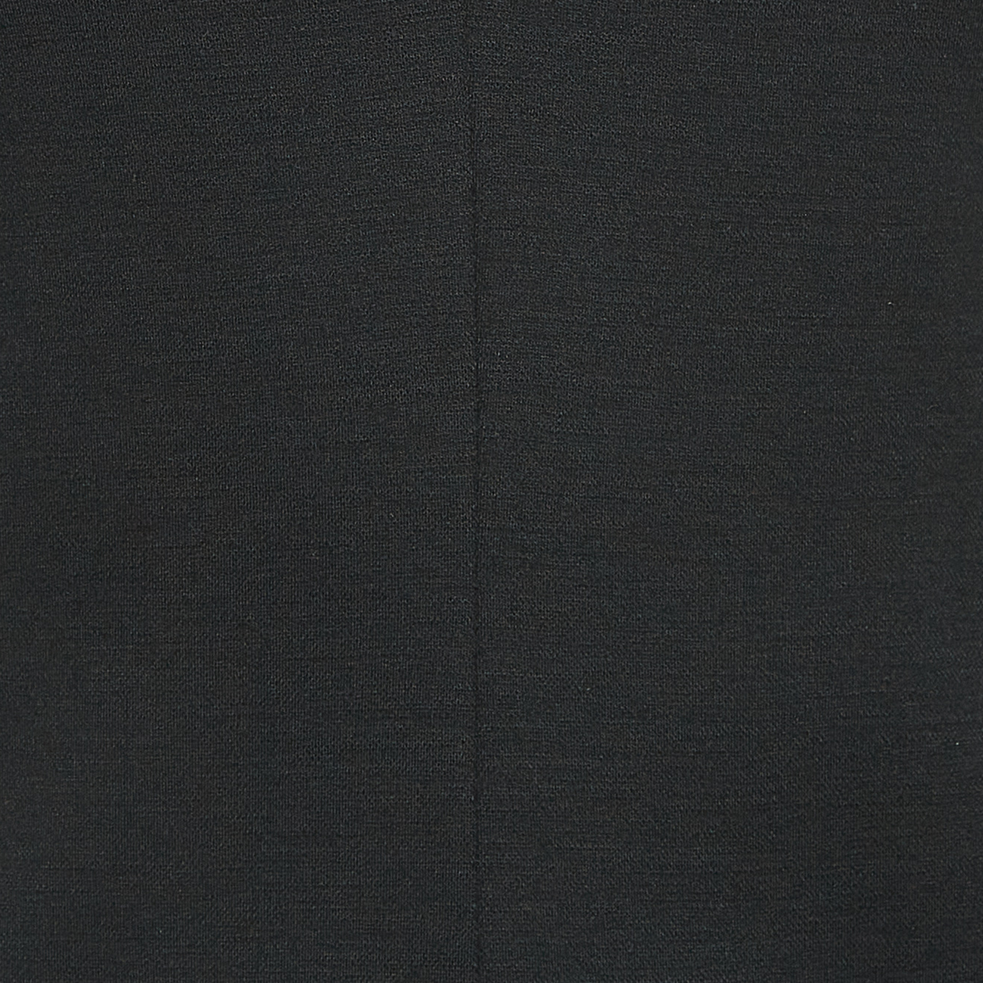Diane Von Furstenberg Black Knit V-Neck Dress S