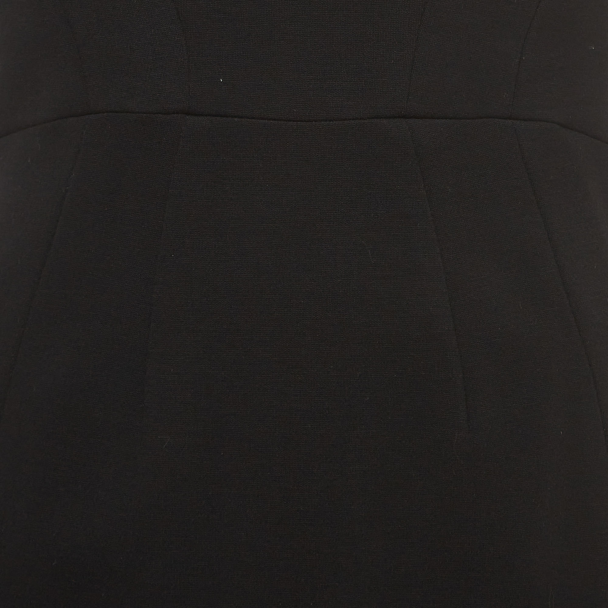 Diane Von Furstenberg Black Jersey Mini Dress S