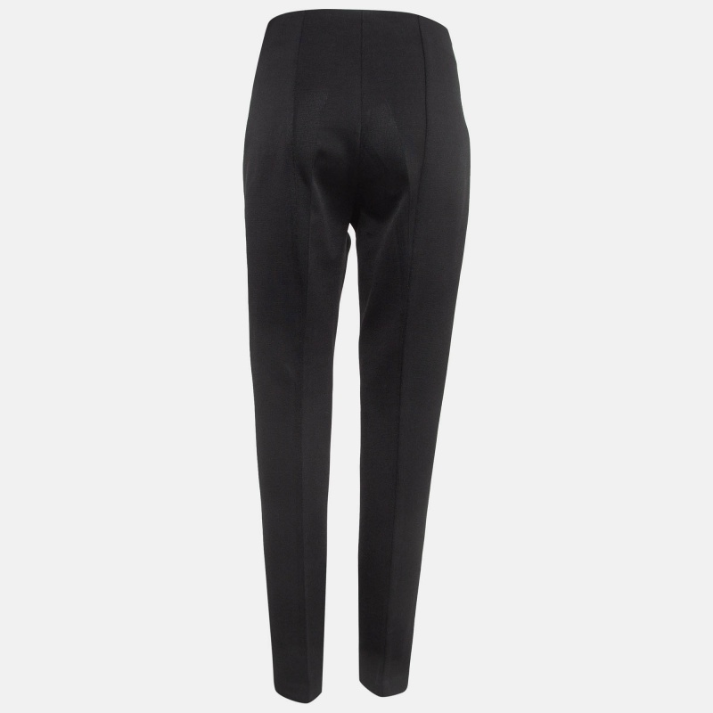 Diane Von Furstenberg Black Stretch Knit Pants L