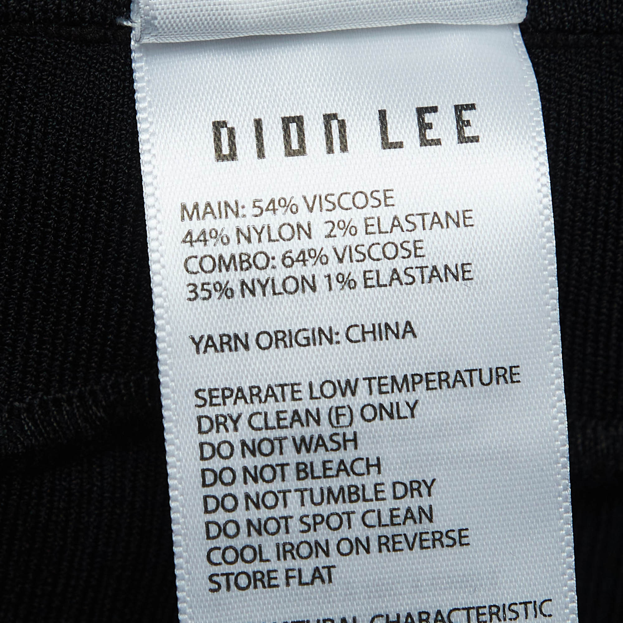Dion Lee Black Knit Wide Leg Pants L