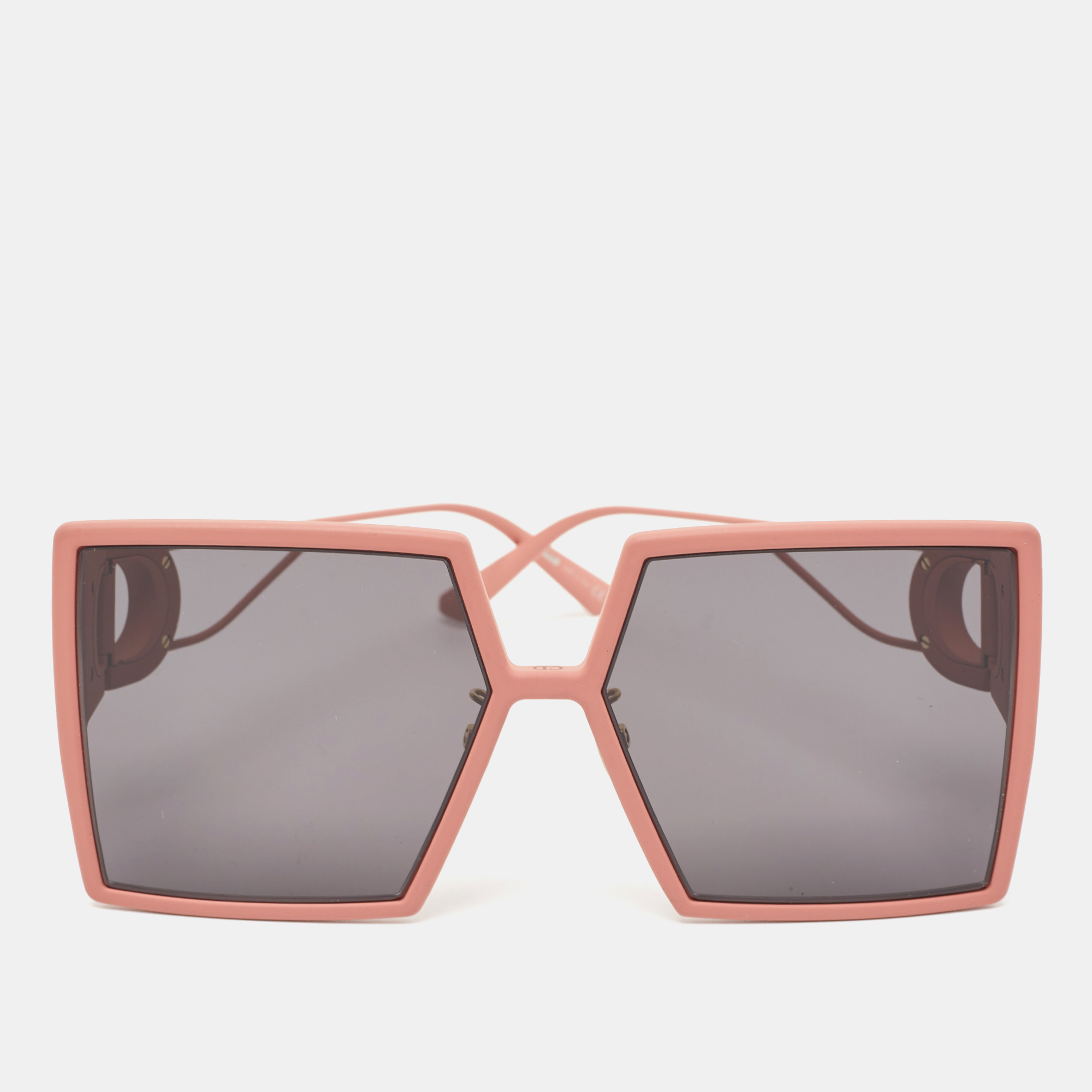 Dior Black/ Matte Pink 30 Montaigne SU Square Sunglasses