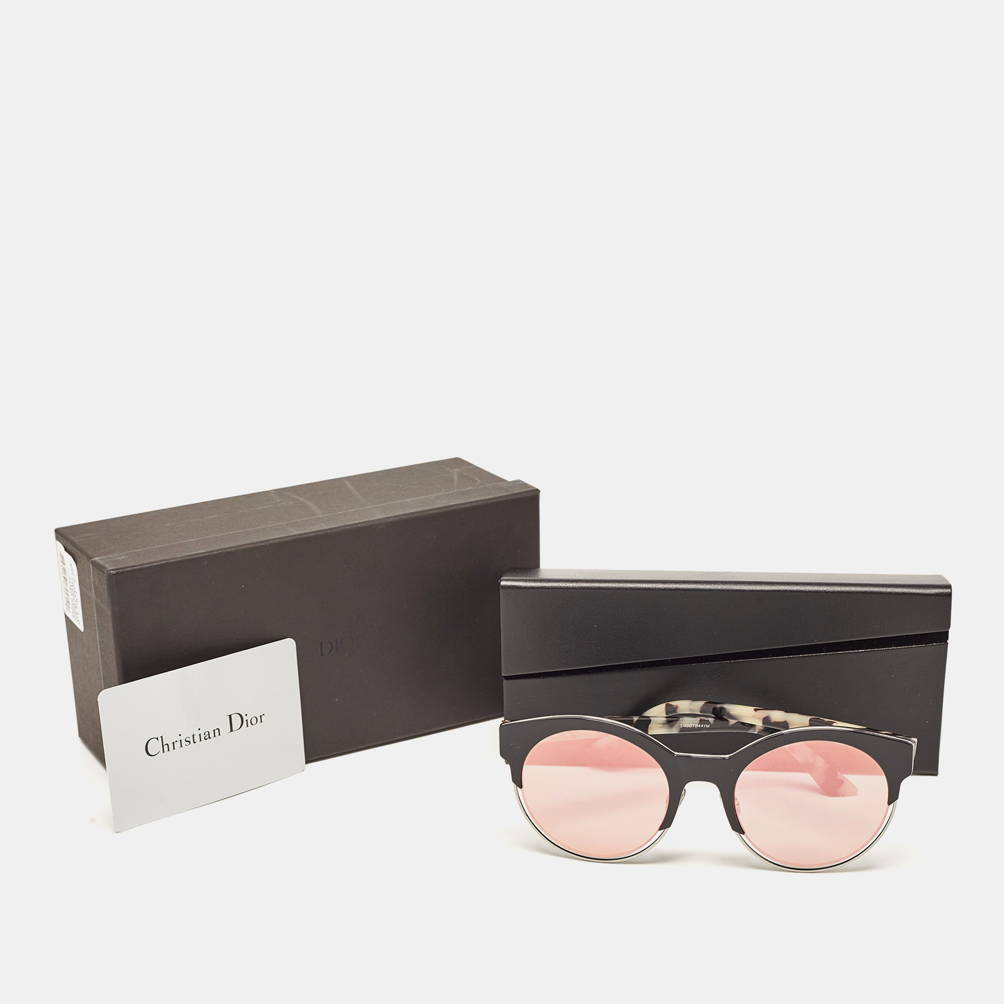 Dior Green/Pink Mirrored DiorSideral1 Round Sunglasses