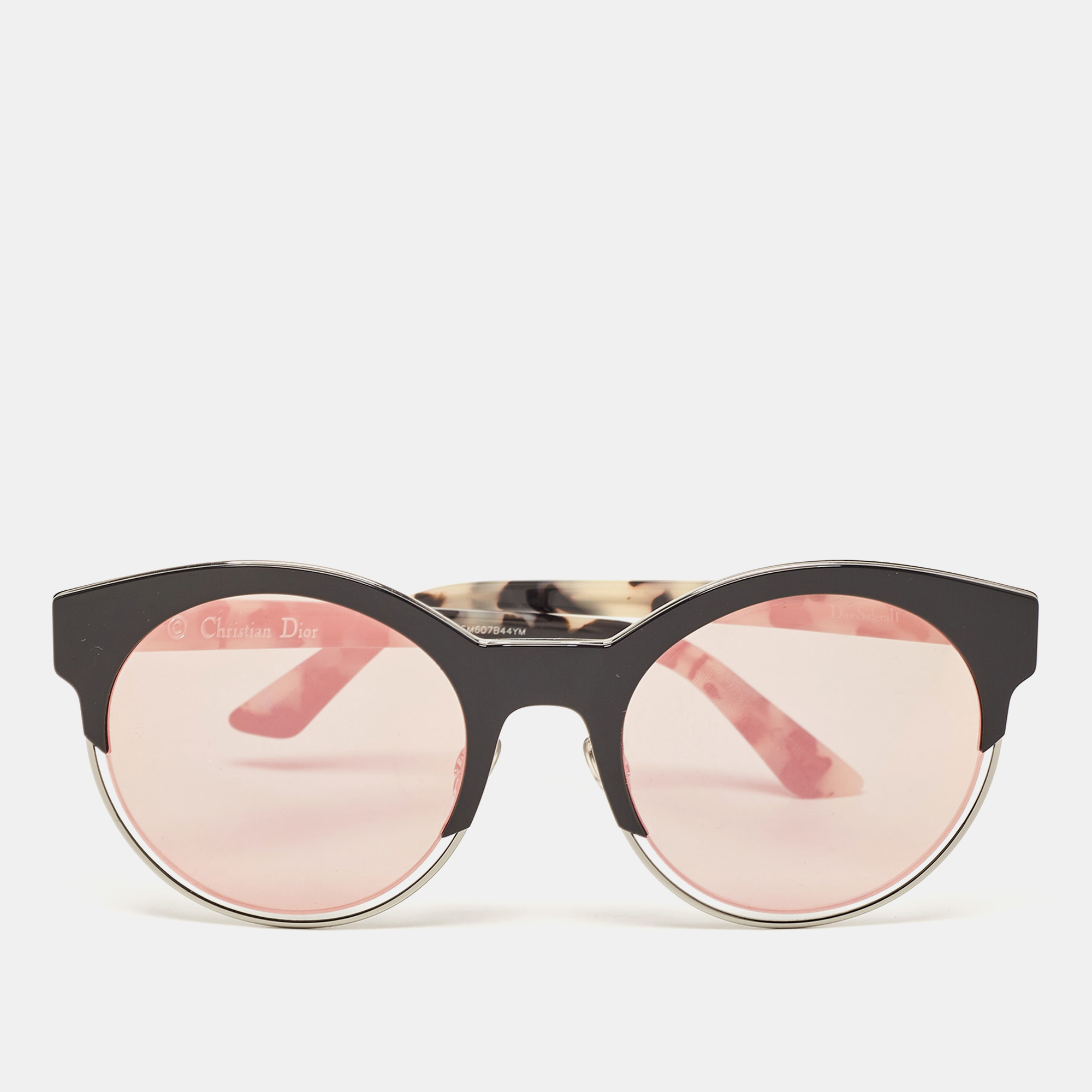 Dior Green/Pink Mirrored DiorSideral1 Round Sunglasses