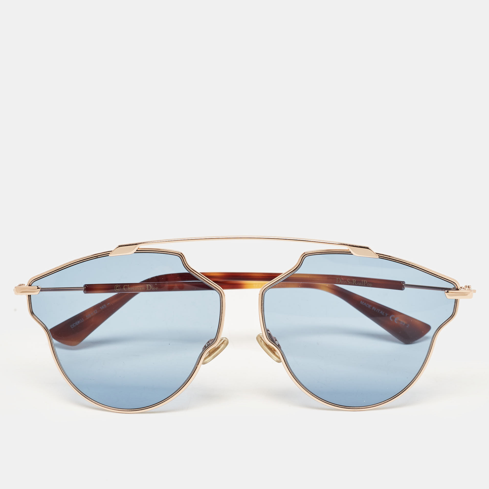 Dior Blue DDBKU Dior So Real Aviator Sunglasses