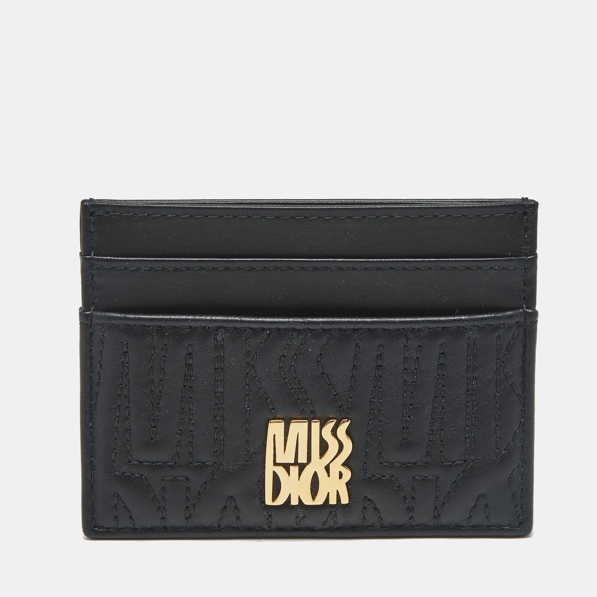 Leather Miss Dahlia Card Holder - Dior - Modalova