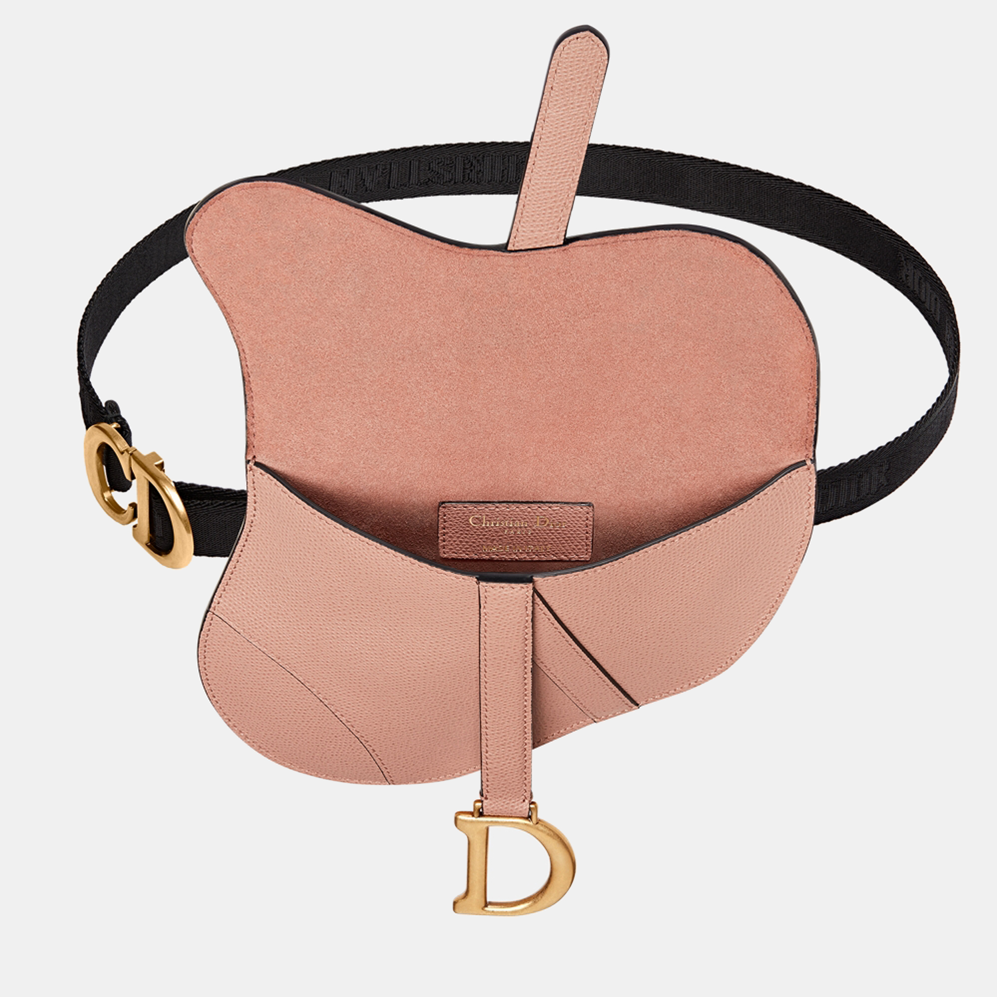 Blush Grained Calfskin SADDLE BELT POUCH S5632CWVG50PU