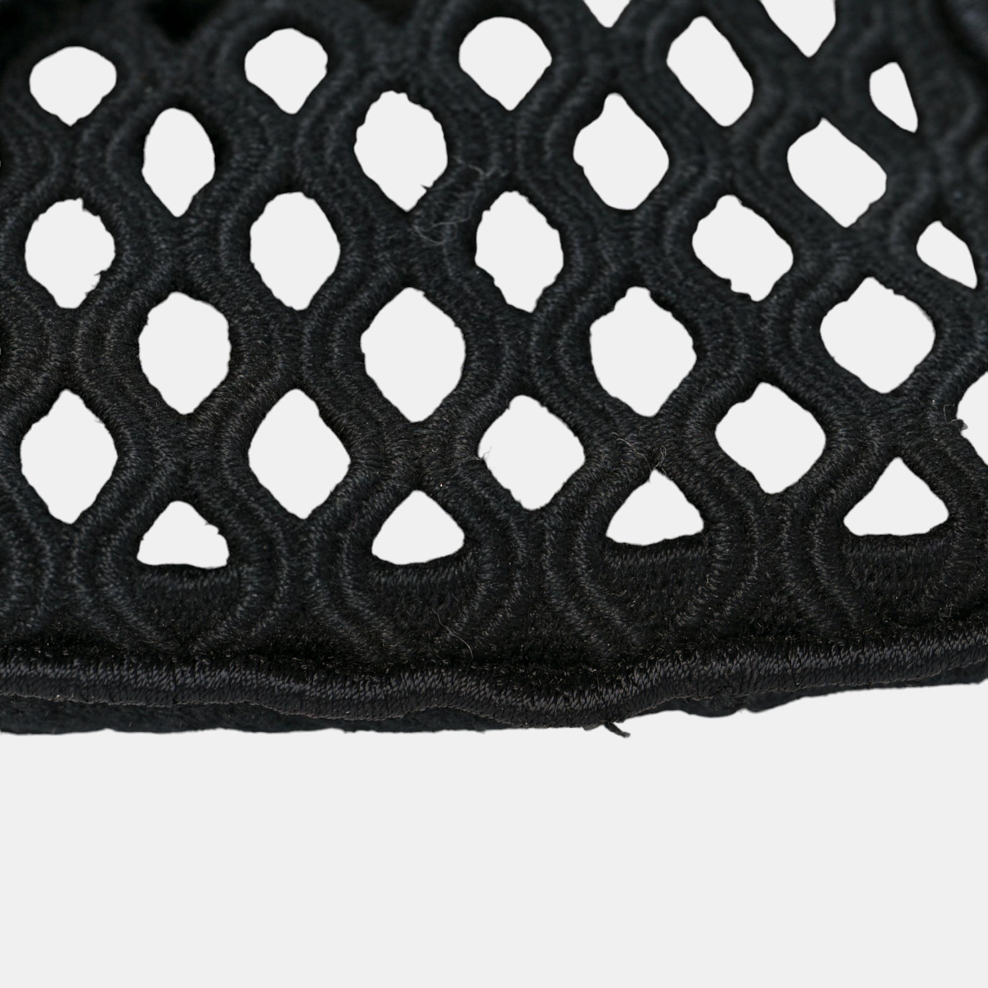 DIORCAMP Black Fishnet Embroidery BAG M1291VWRA911U