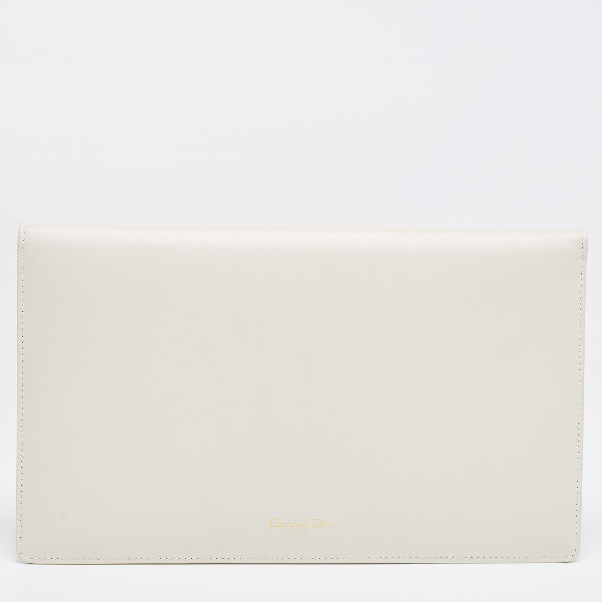 Dior Off White Leather Bobby Pouch