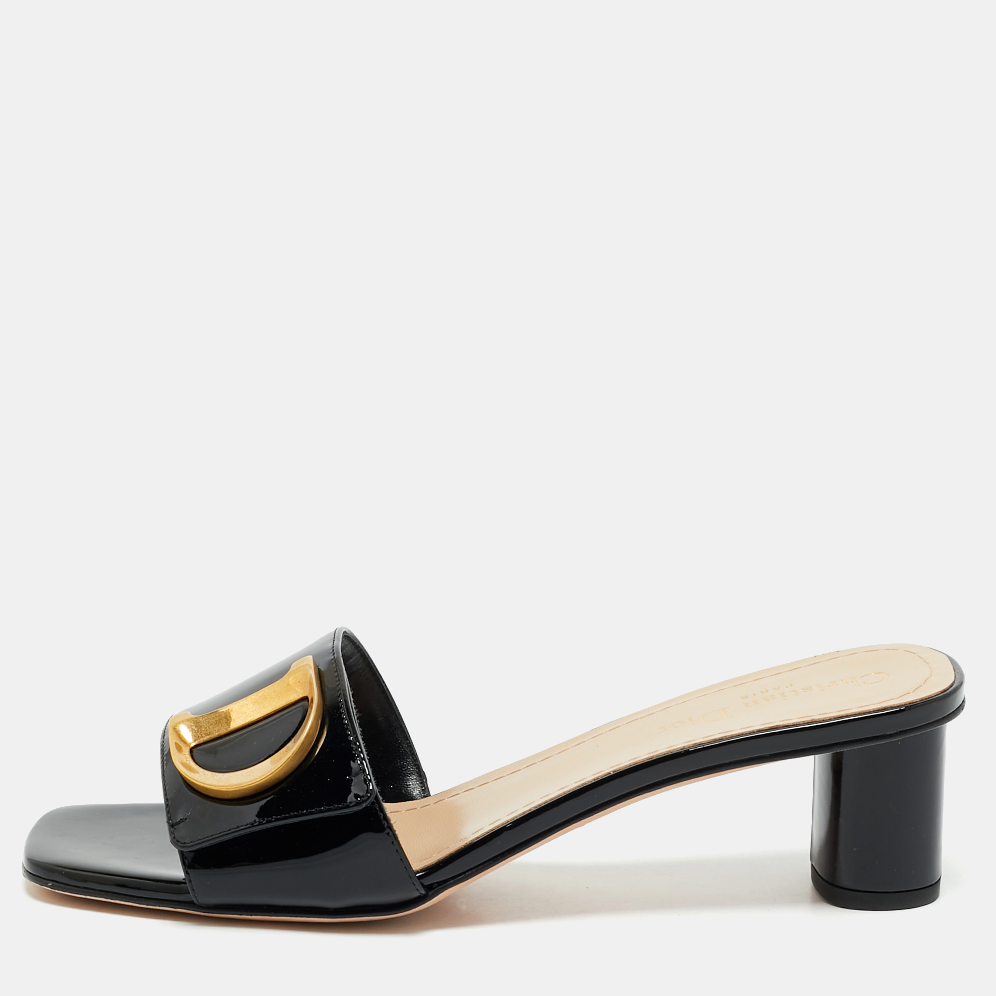 Patent C'est Slide Sandals Size 40 - Dior - Modalova