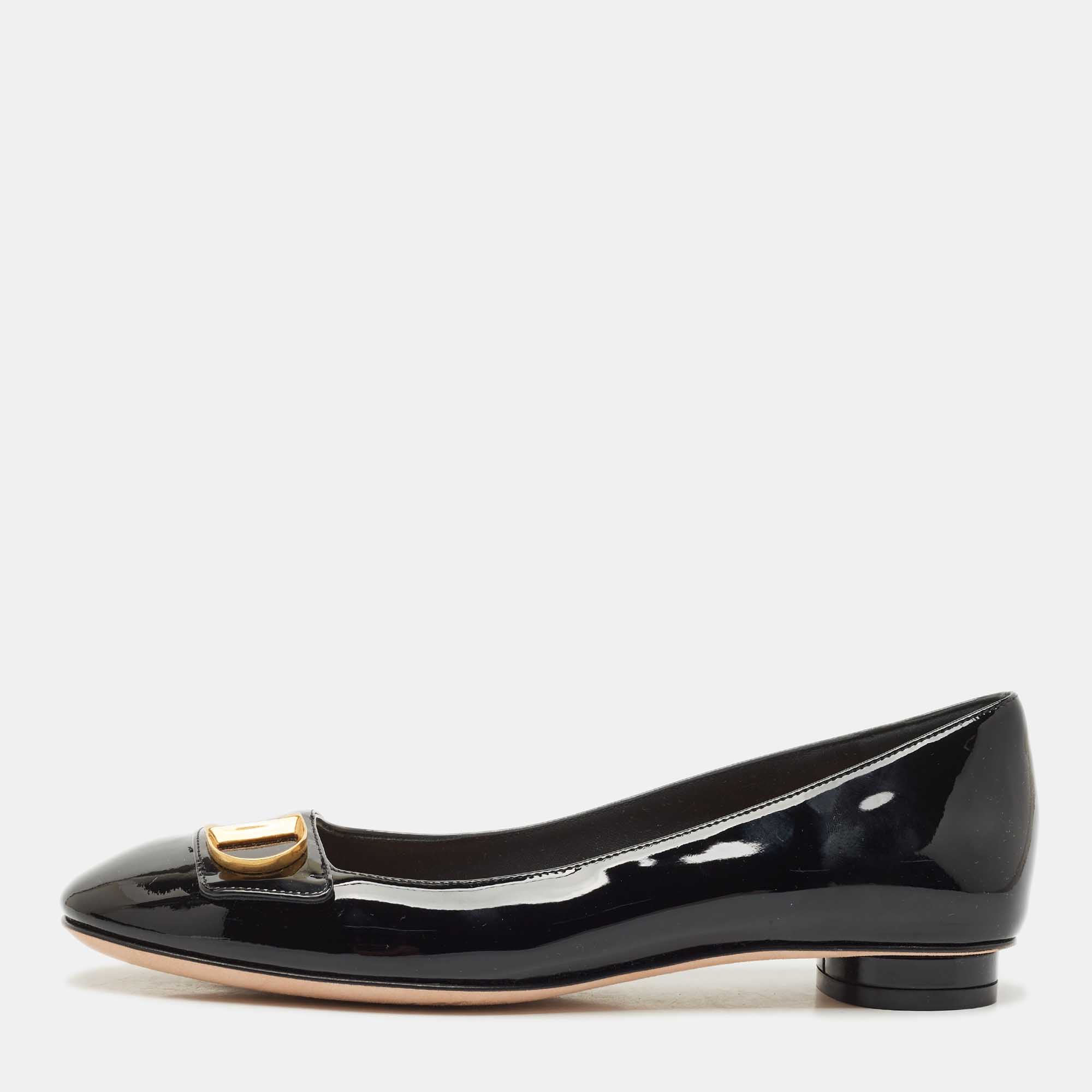 Patent Leather DC Logo Ballet Flats Size 37 - Dior - Modalova