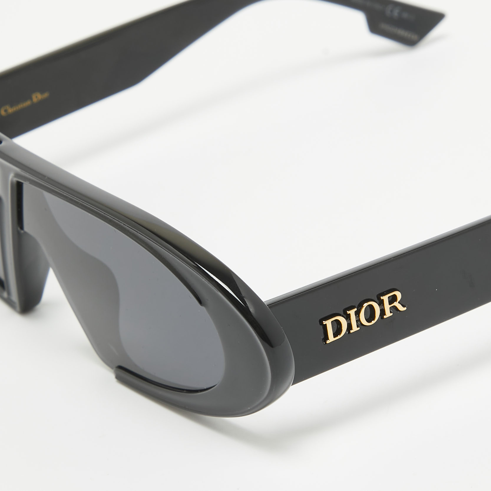 Dior Black Oblique Frame Sunglasses