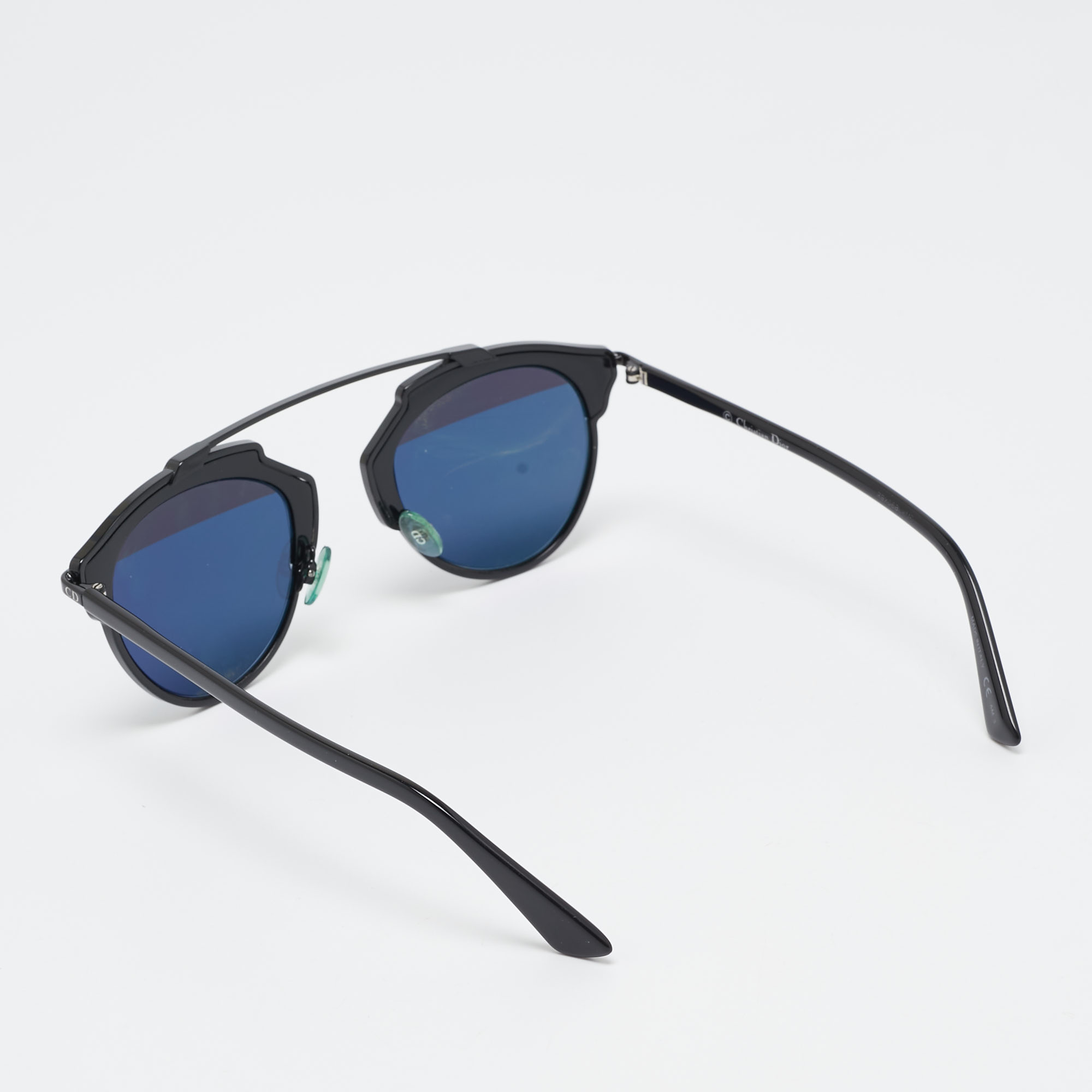 Dior Black/Blue Mirror So Real Aviators Sunglasses