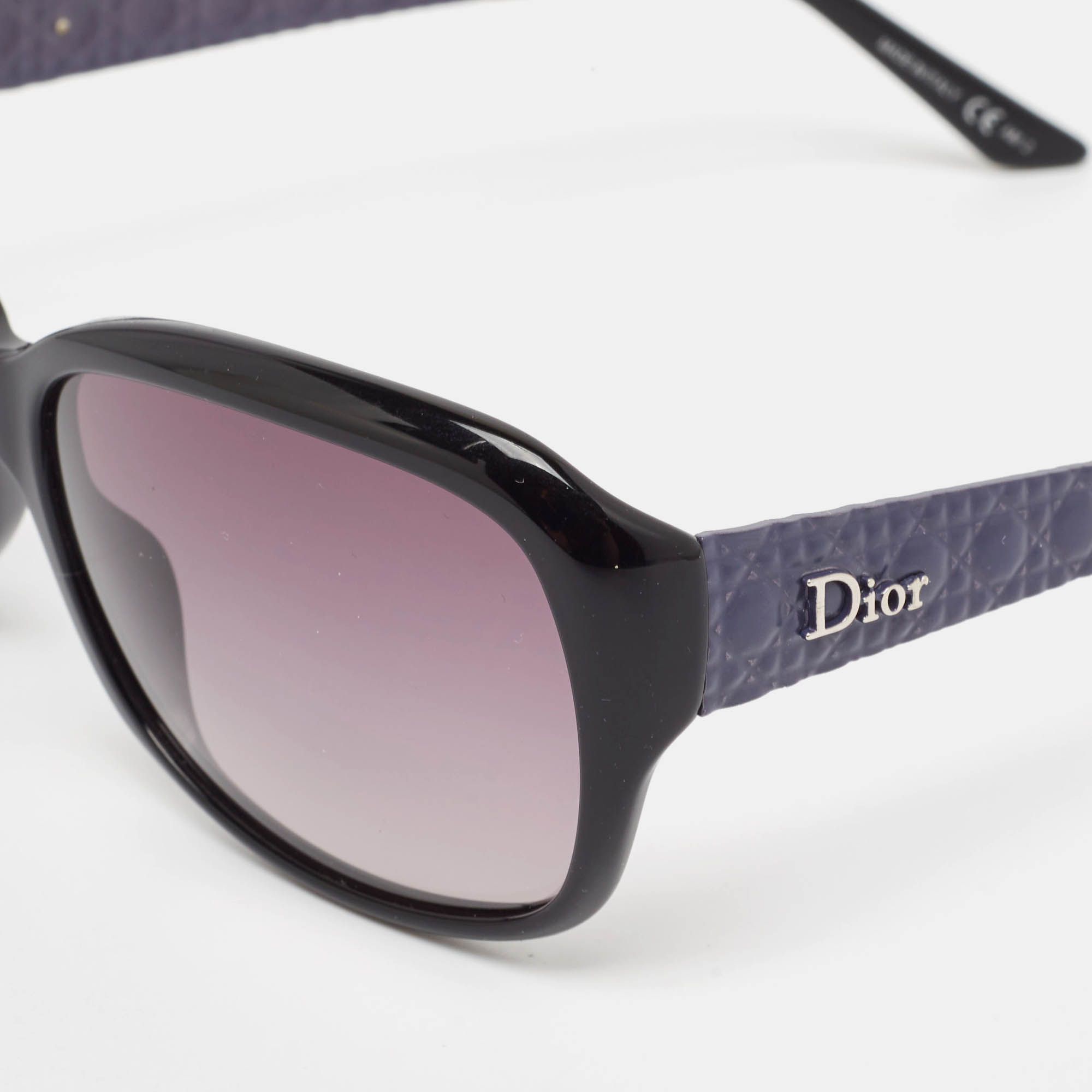 Dior Purple Cannage/Grey Gradient O60BD DiorCoquette2 Rectangle Sunglasses