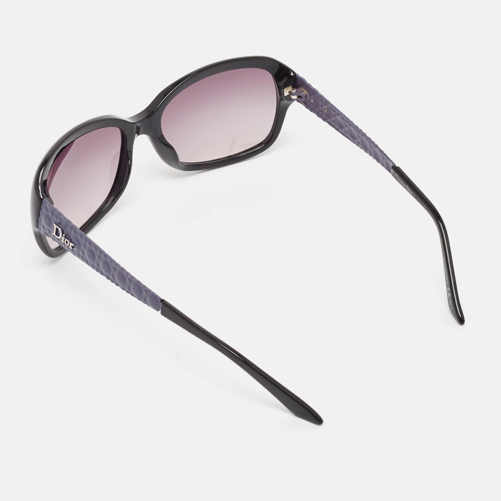 Dior Purple Cannage/Grey Gradient O60BD DiorCoquette2 Rectangle Sunglasses