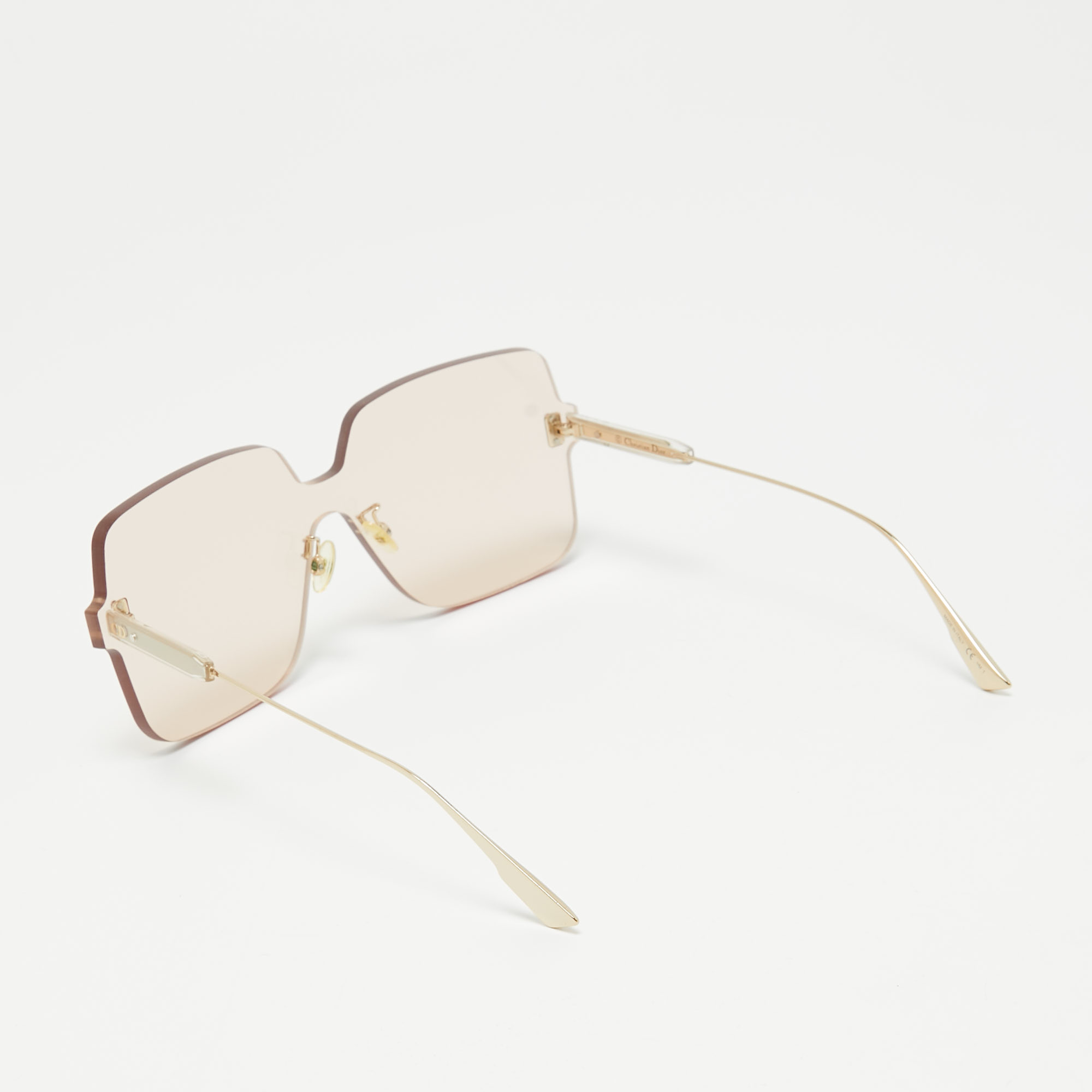 Dior Light Peach/Gold ColorQuake1 Oversized Sunglasses