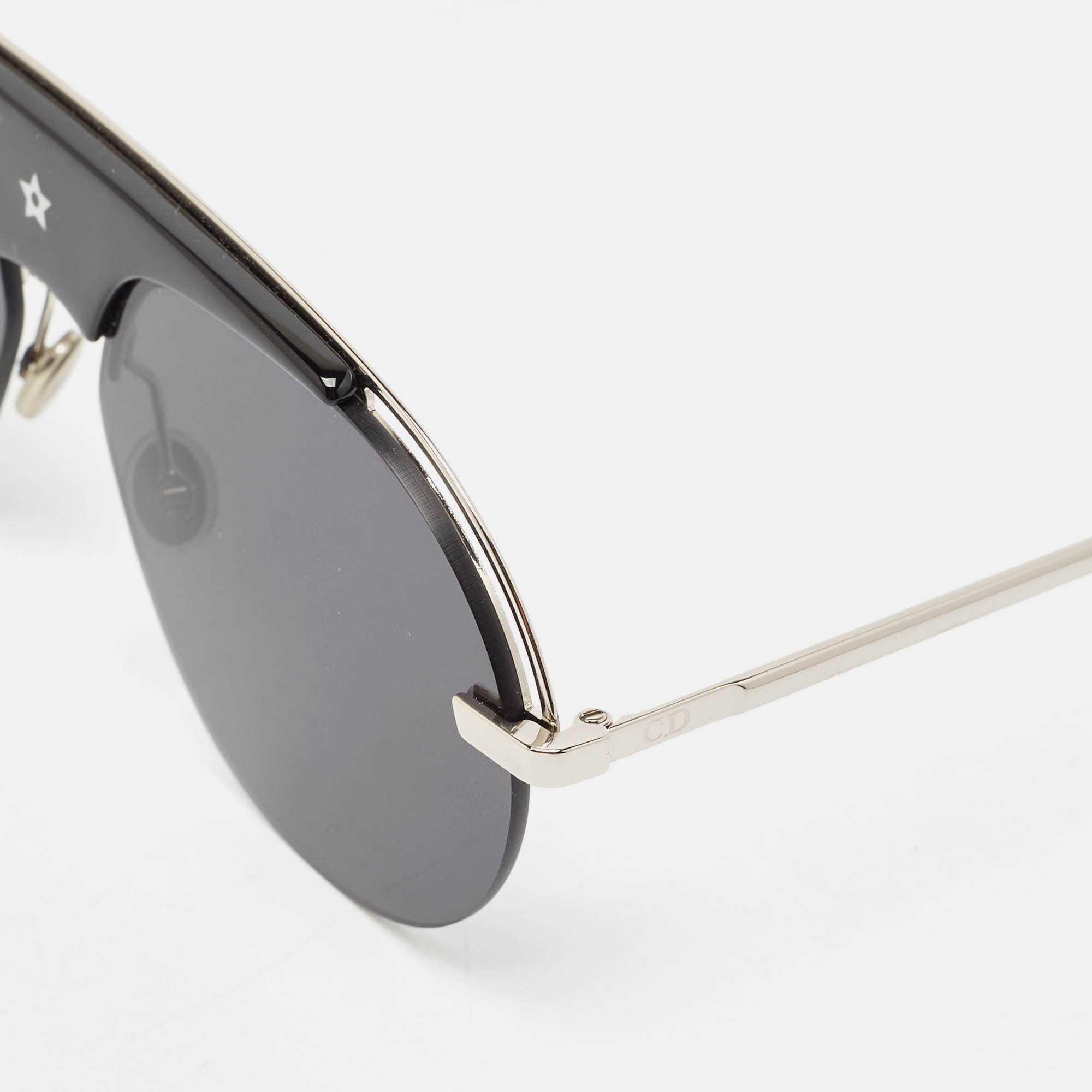 Dior Black/Silver DiorEvolution Aviator Sunglasses