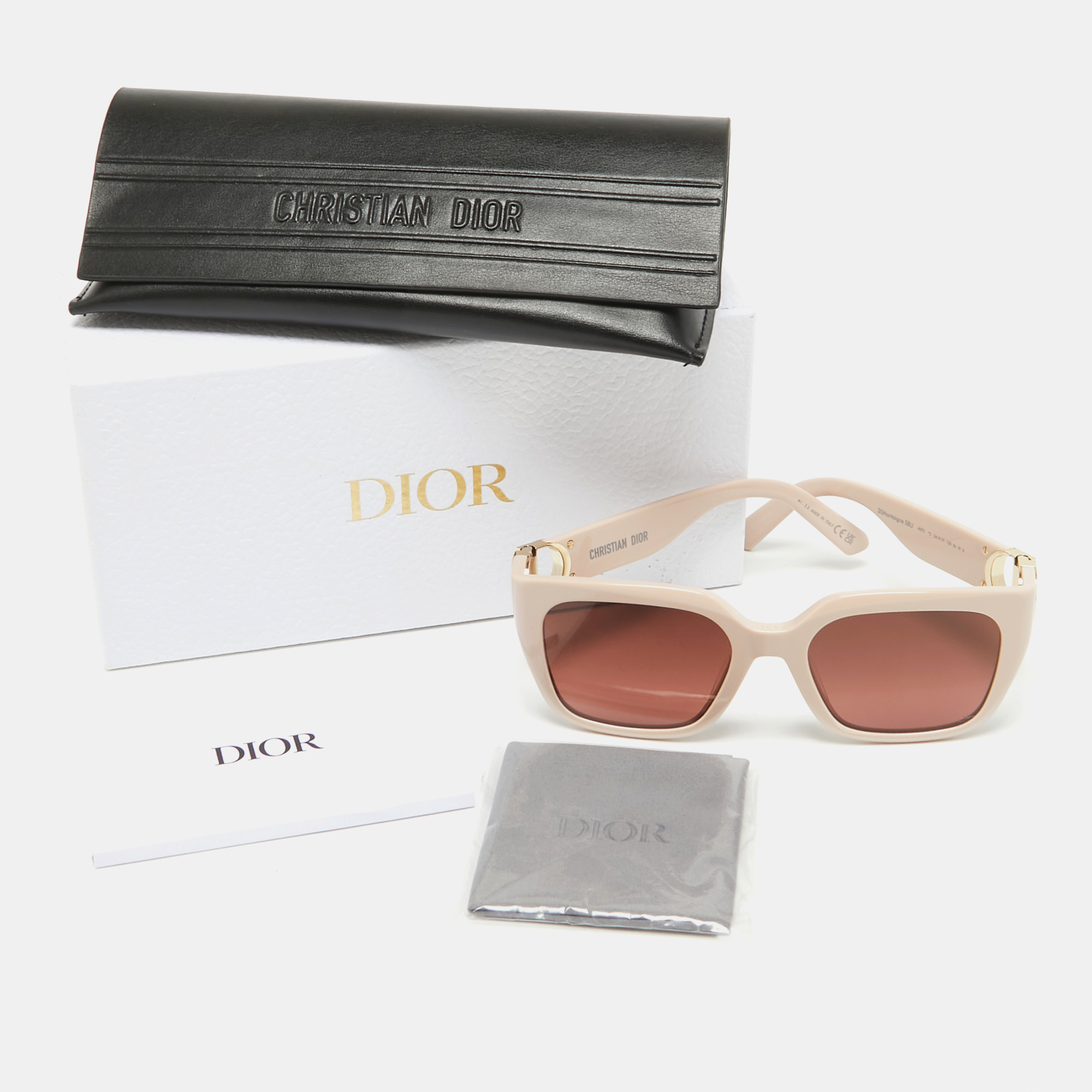 Dior Pink 30 Montaigne S8U Square Sunglasses