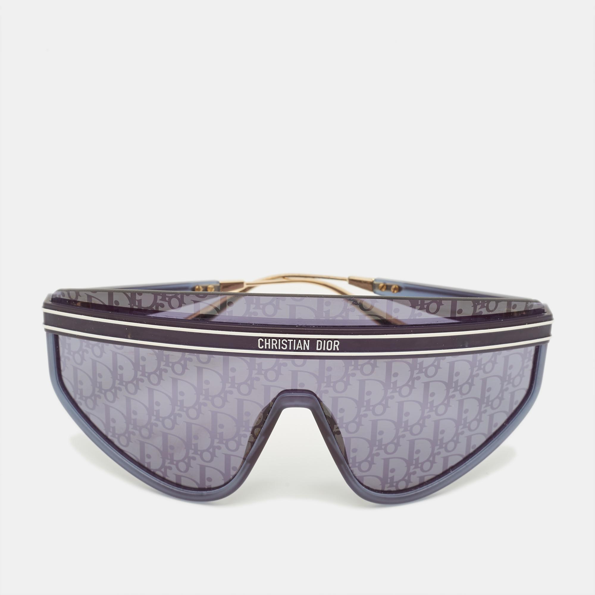 Dior Navy Blue Oblique Club M2U Shield Sunglasses
Dior Navy Blue Oblique Club M2U Shield Sunglasses