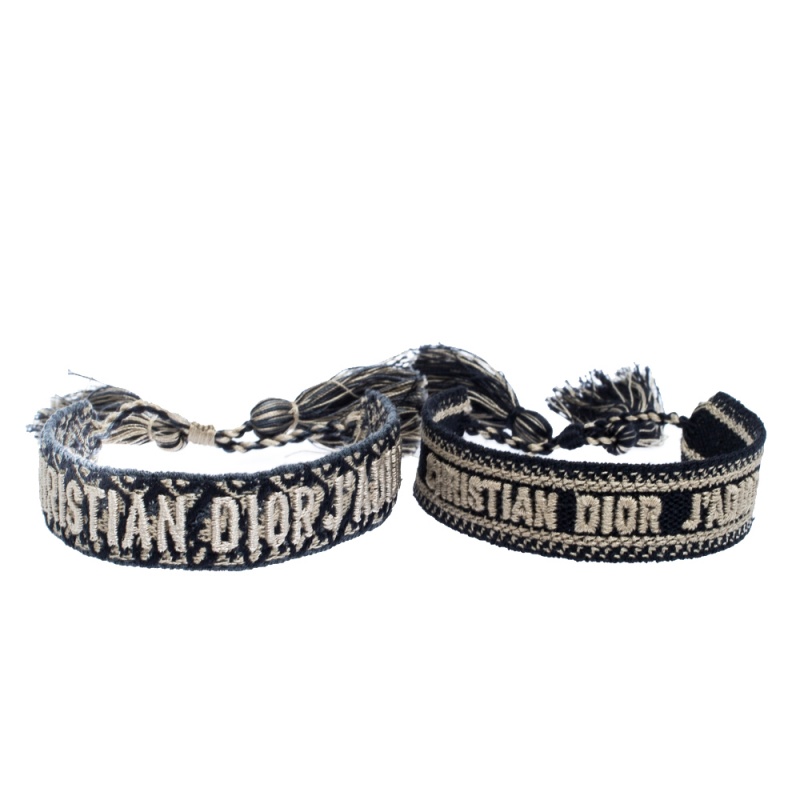 Dior J'adior Multicolor Woven Cotton Set of Two Adjustable Tassel Bracelets
Dior J'adior Multicolor Woven Cotton Set of Two Adjustable Tassel Bracelets
