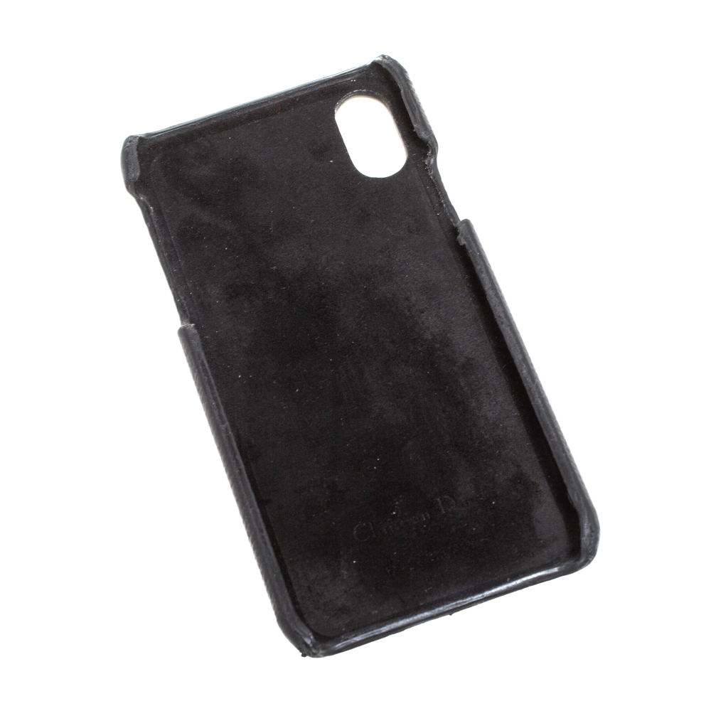 Dior Black Leather Saddle IPhone X Case