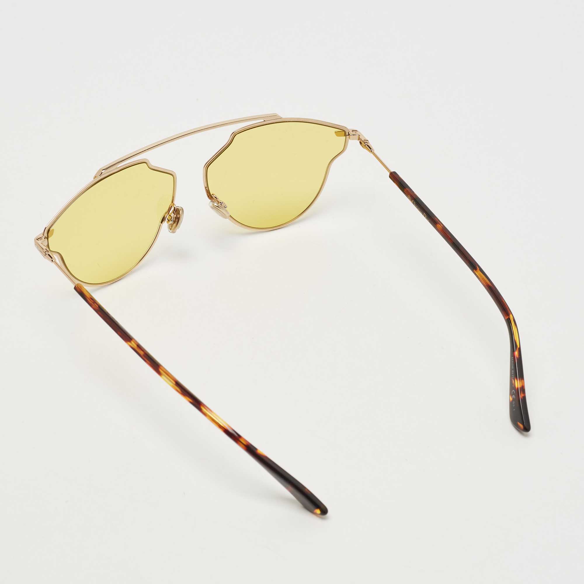 Dior Yellow/Brown So Real Pop Sunglasses
