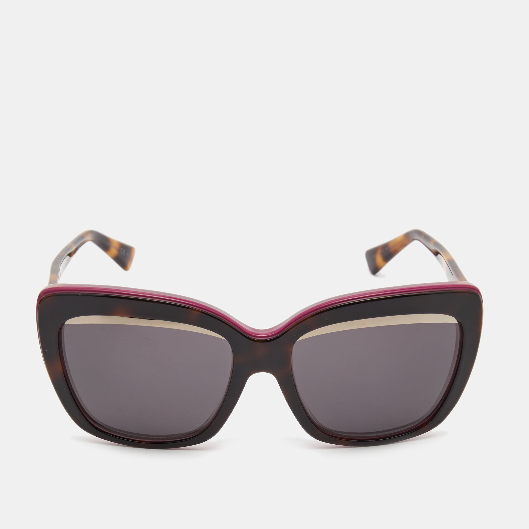 Dior Brown/Purple Graphic F Cat Eye Sunglasses